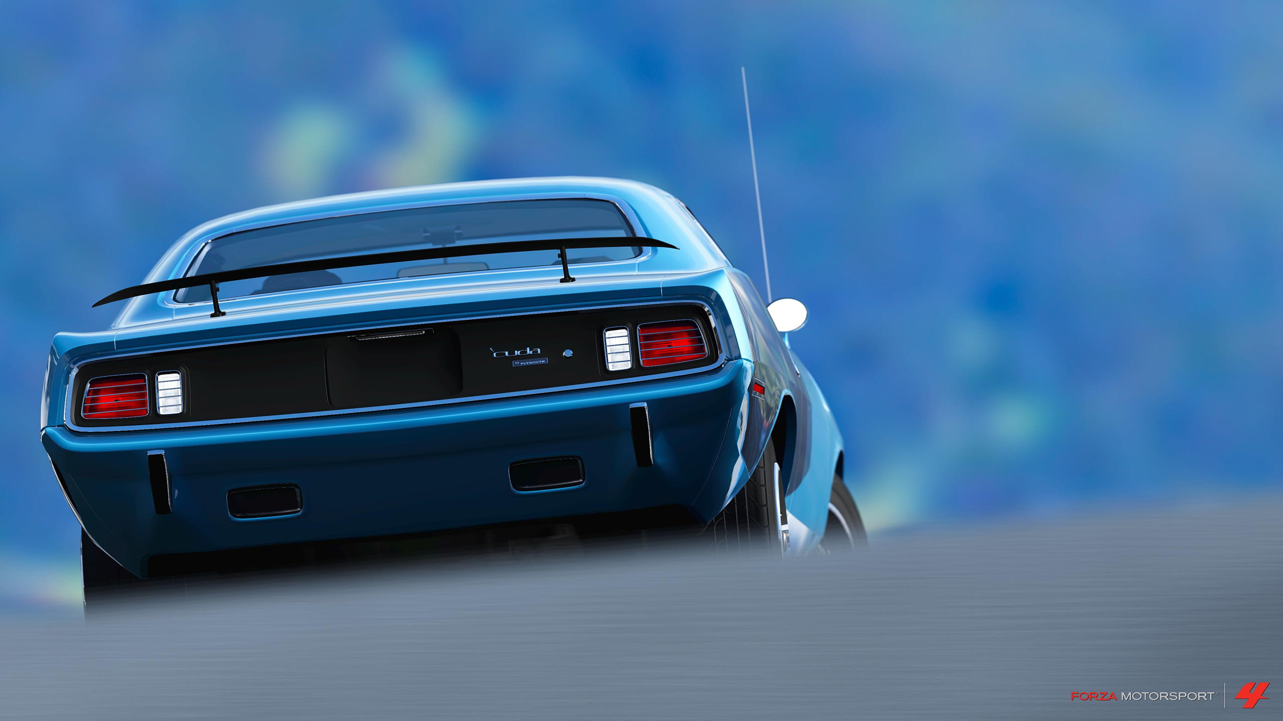 hd, video games, classic, black, forza, car, 2K, barracuda, dodge, HD Wallpaper