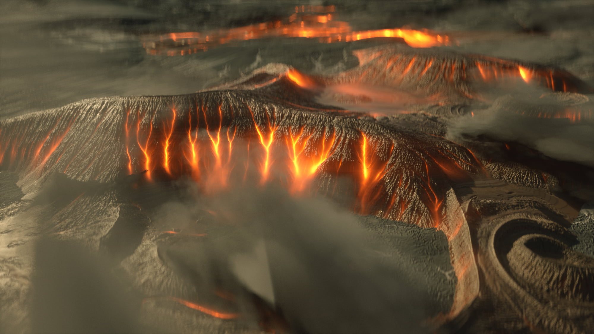 landscape, 1080P, OctaneRender, fantasy art, concept art, digital, Octane, HD Wallpaper