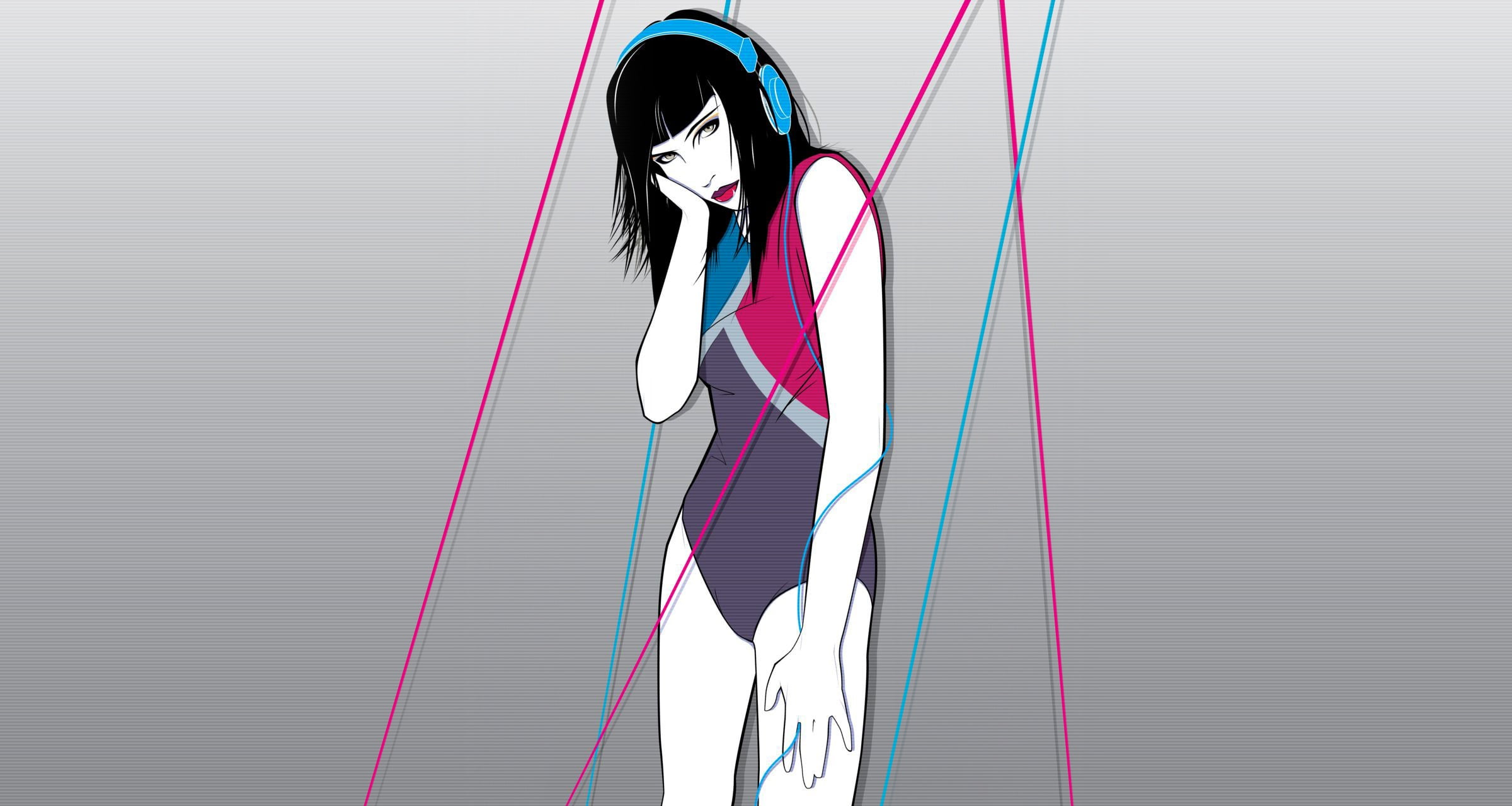 Girl, by Craig Drake, Art, Minimalism, 1080P, Craig Drake, Music, Background, HD Wallpaper