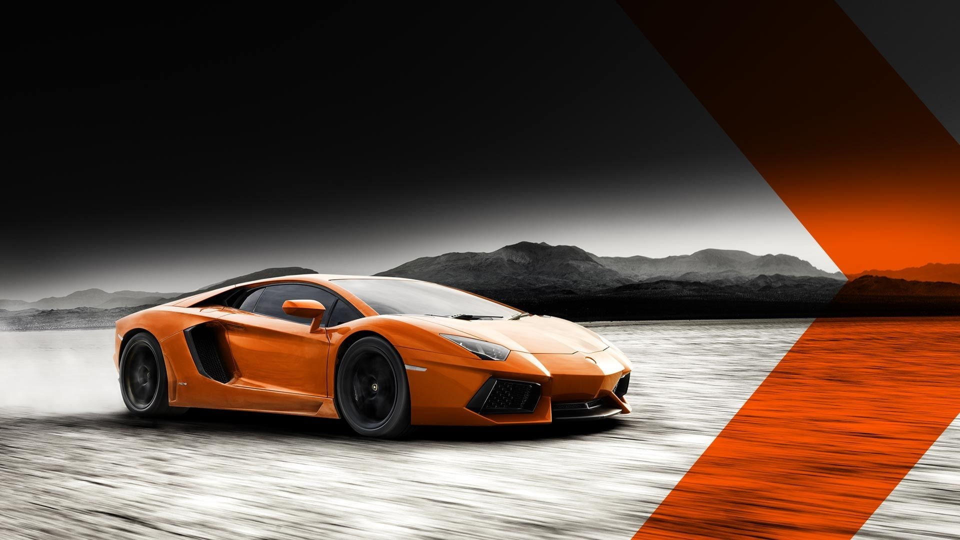 Orange, 1080P, lp, Lamborghini, Color, Supercar, aventador, HD Wallpaper