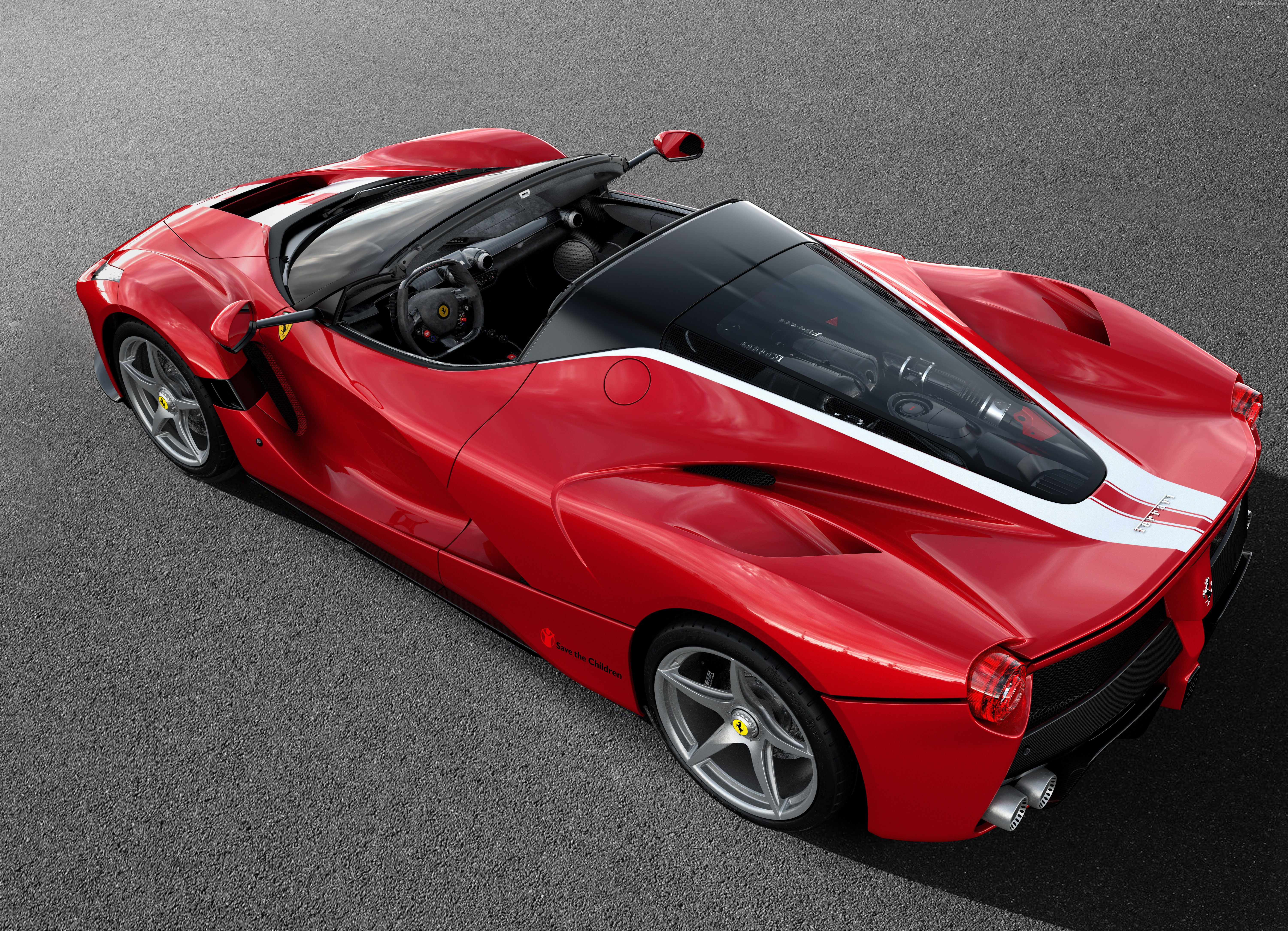 competition, wealth, 5K, car, sports race, day, sports car, road, no people, Ferrari LaFerrari Aperta, racecar, stationary, 5k, land vehicle, red, high angle view, HD Wallpaper
