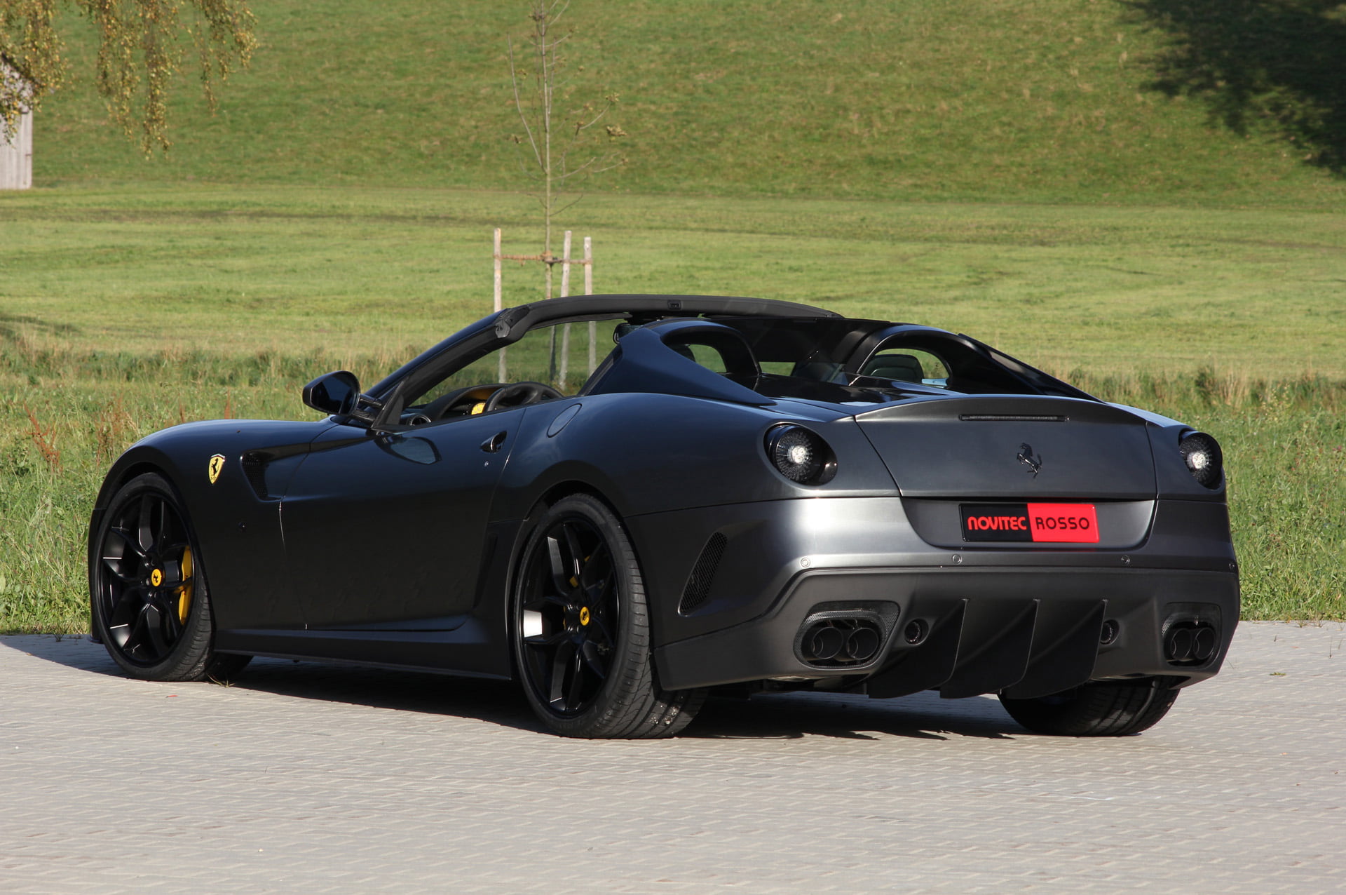 ferrari, 1080P, rosso, novitec, aperta, sa, car, HD Wallpaper