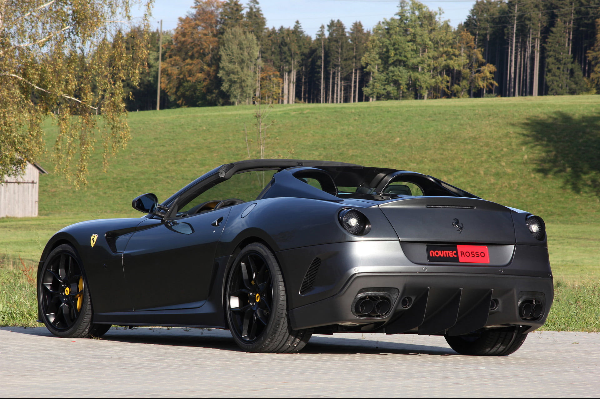 car, ferrari, 1080P, aperta, novitec, sa, rosso, HD Wallpaper