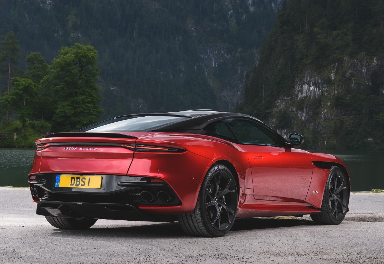 martin, city, plant, nature, aston, (2019), outdoors, road, transportation, 720P, tree, red, street, land vehicle, car, motor vehicle, parking, dbs, stationary, HD Wallpaper