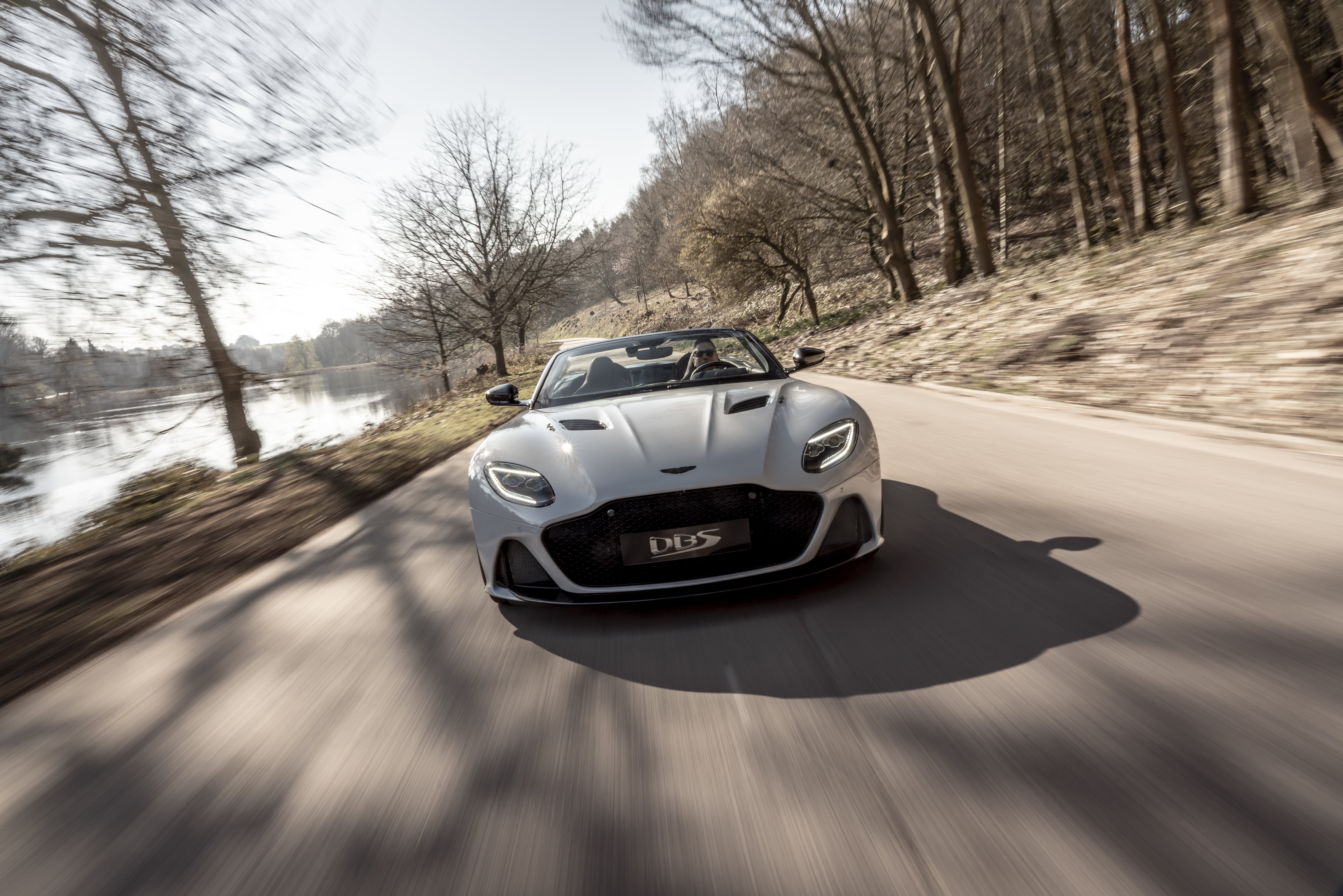 Aston Martin DBS, 4K, Cabriolet, Sport Car, Aston Martin DBS Superleggera, Vehicle, White Car, Aston Martin, HD Wallpaper