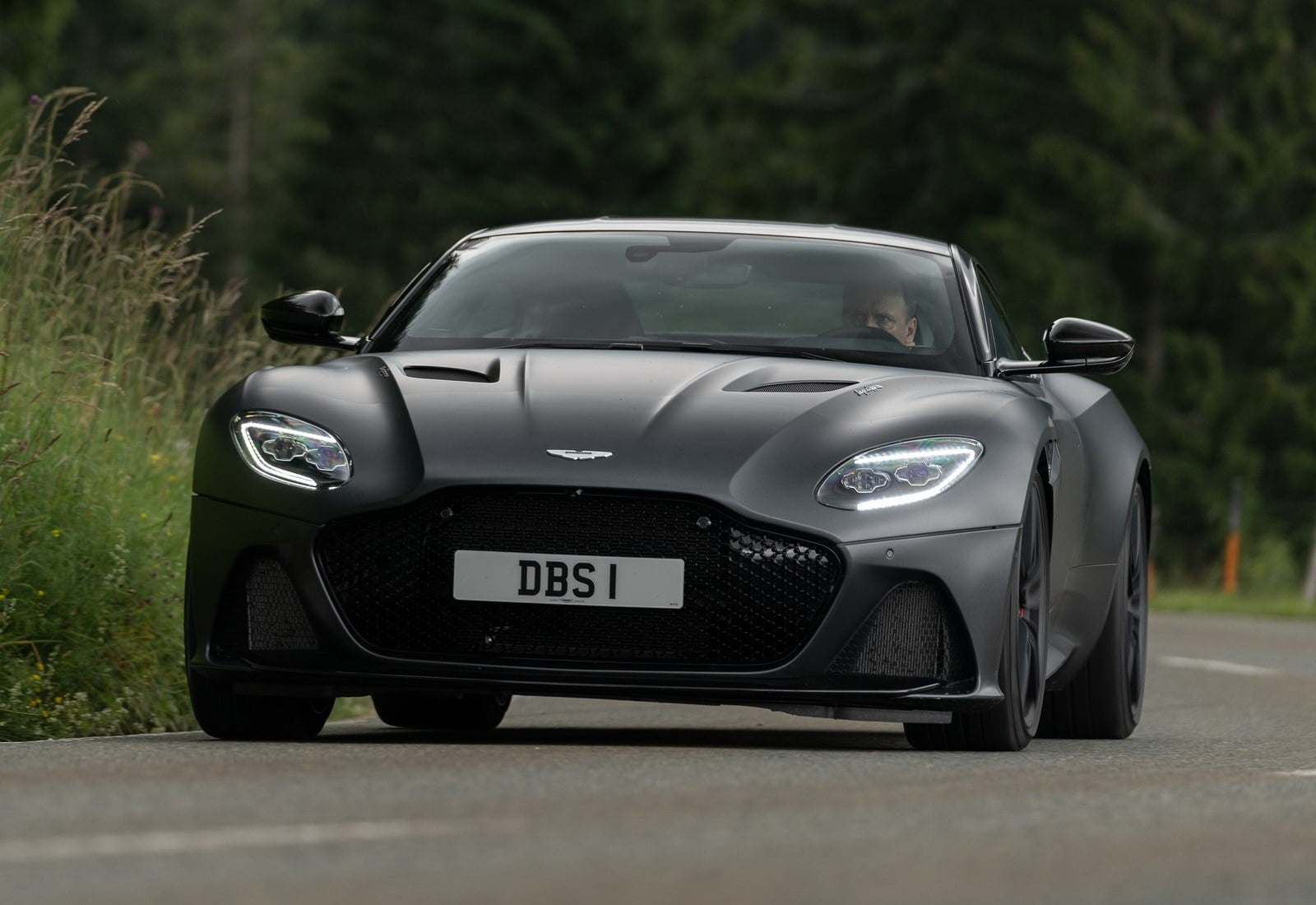 motor vehicle, number, dbs, martin, car, plant, no people, vintage car, mode of transportation, selective focus, day, tree, grey, luxury, aston, retro styled, HD Wallpaper