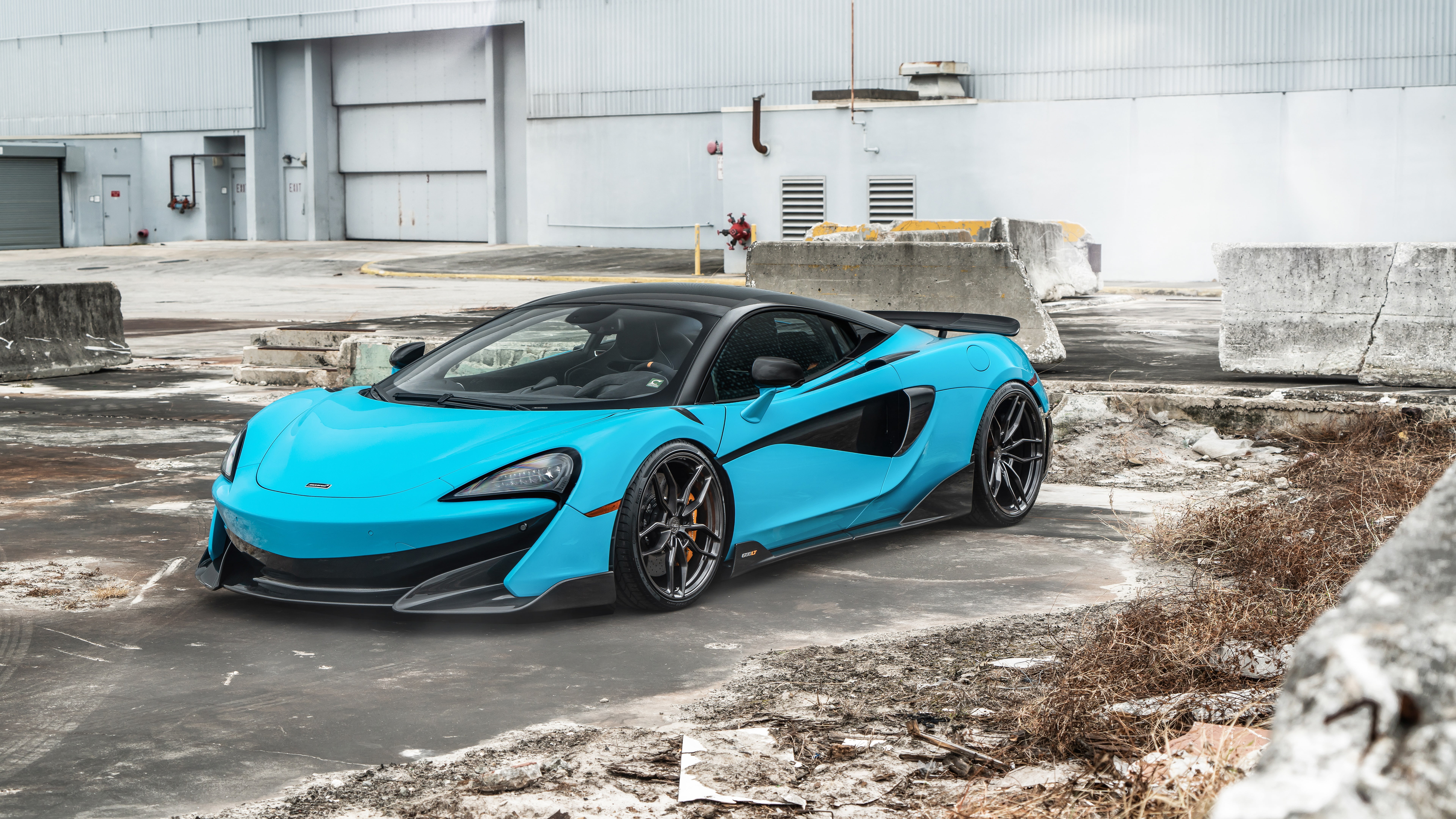 Car, Sport Car, McLaren, 8K, Blue Car, Supercar, Vehicle, McLaren 600LT, HD Wallpaper