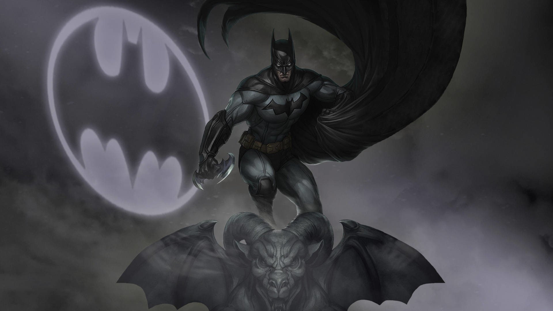 Bat-Signal, Batman, 1080P, HD Wallpaper