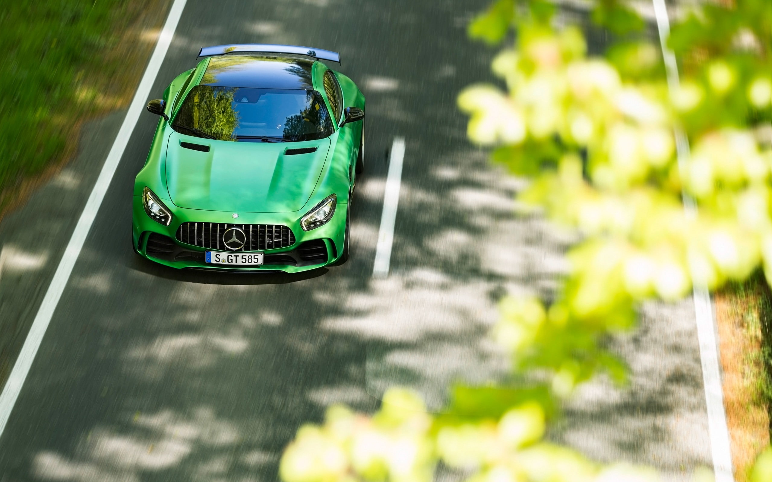 2K, gtr, auto, mode of transportation, hd, car, nature, green color, motor vehicle, communication, transportation, western script, street, city, HD Wallpaper