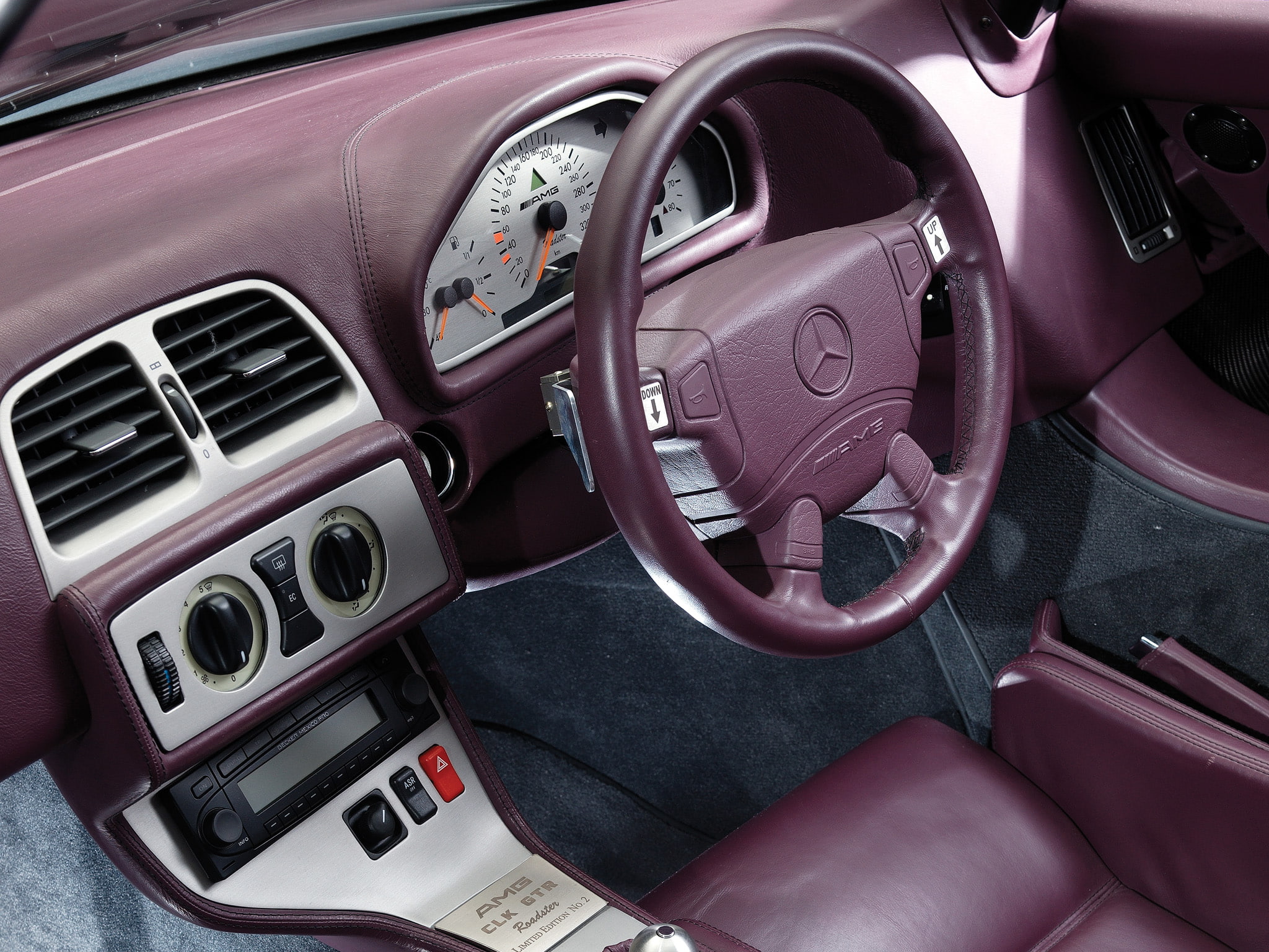 2002, supercars, gtr, roadster, mercedes, interior, supercar, benz, 1080P, clk, amg, HD Wallpaper