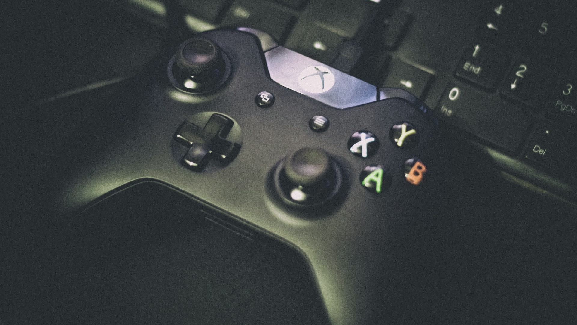 video games, joystick, Xbox One, keyboards, controllers, 1080P, HD Wallpaper