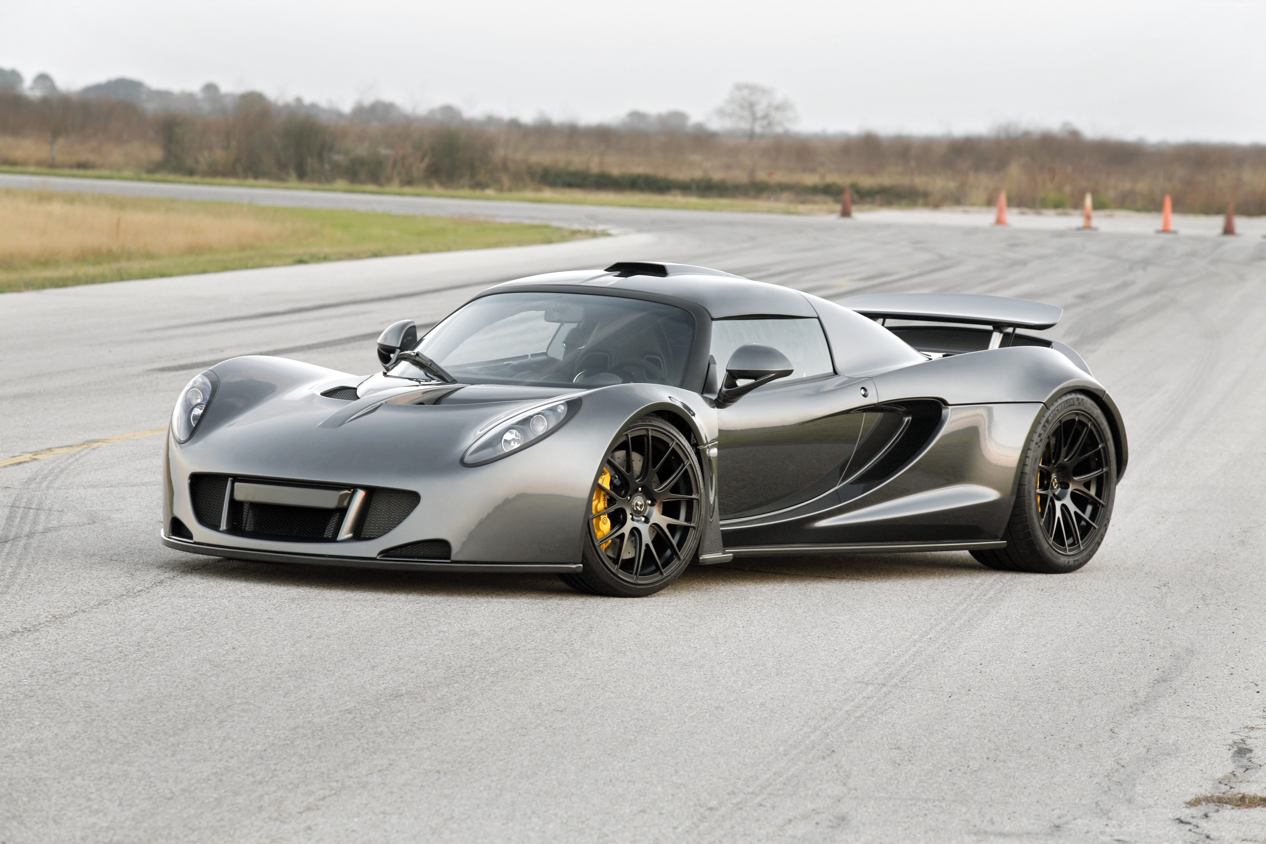 Worlds Fastest Edition, Hennessey Performance Engineering, supercar, roadster, Lotus Exige, test drive, Hennessey Venom GT, 4K, HD Wallpaper