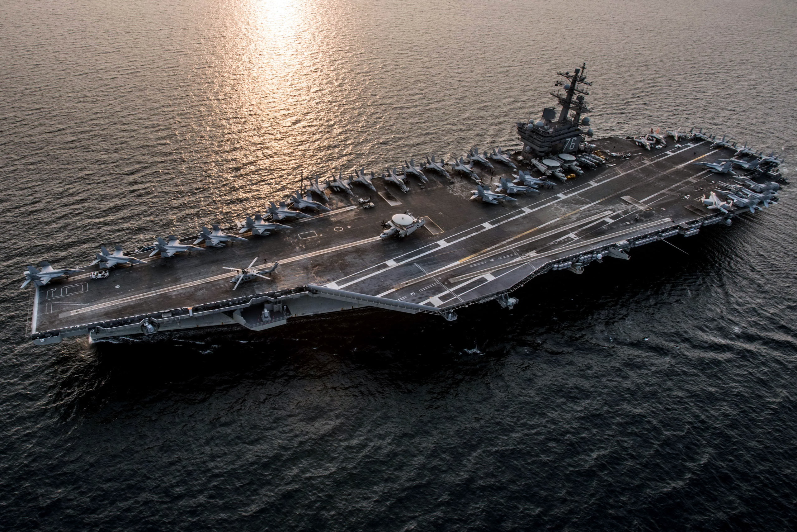army, ship, 2K, Navy, USS Ronald Reagan (CVN 76), HD Wallpaper