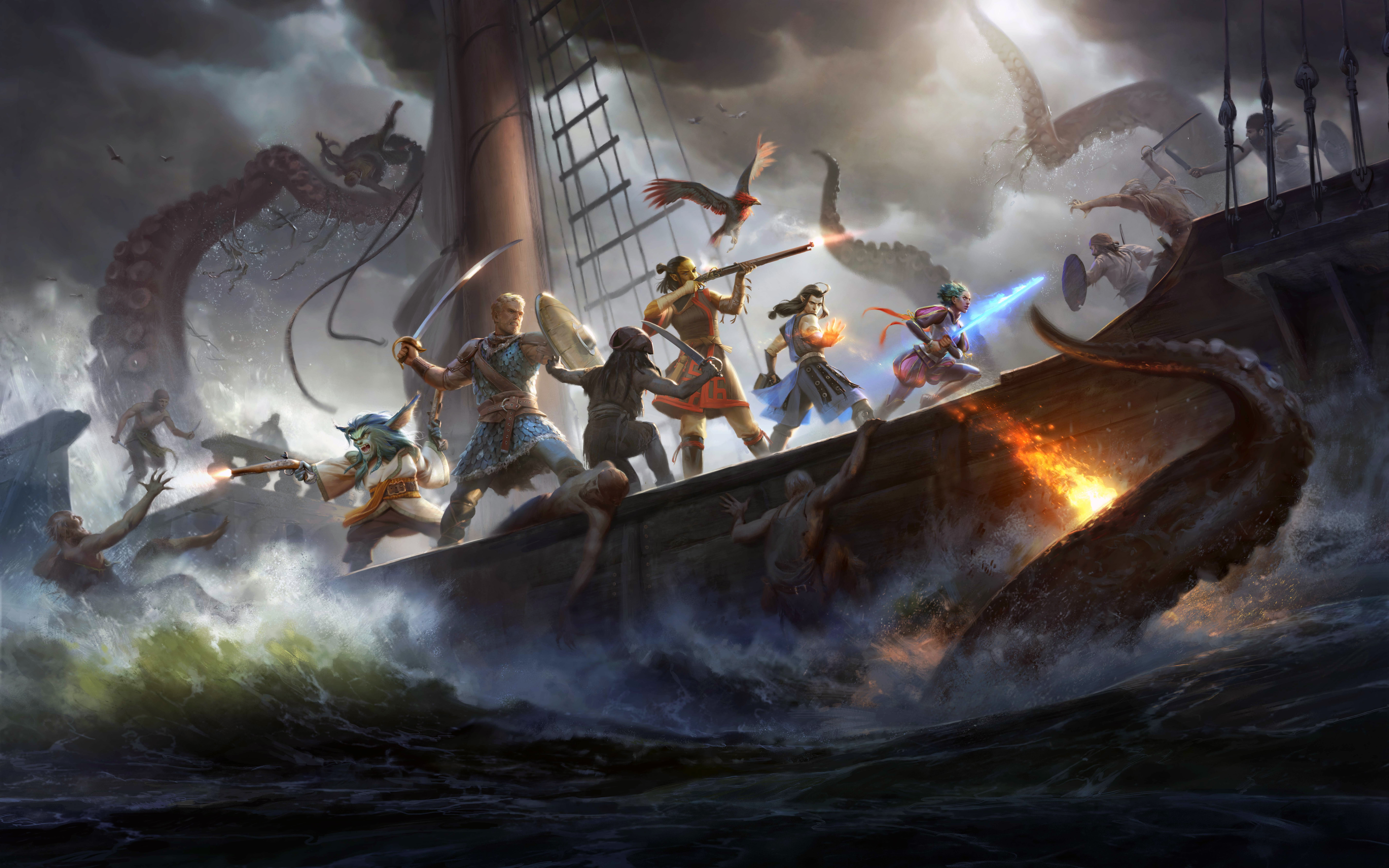 Pillars of Eternity II: Deadfire, RPG, 8K, Game, HD Wallpaper