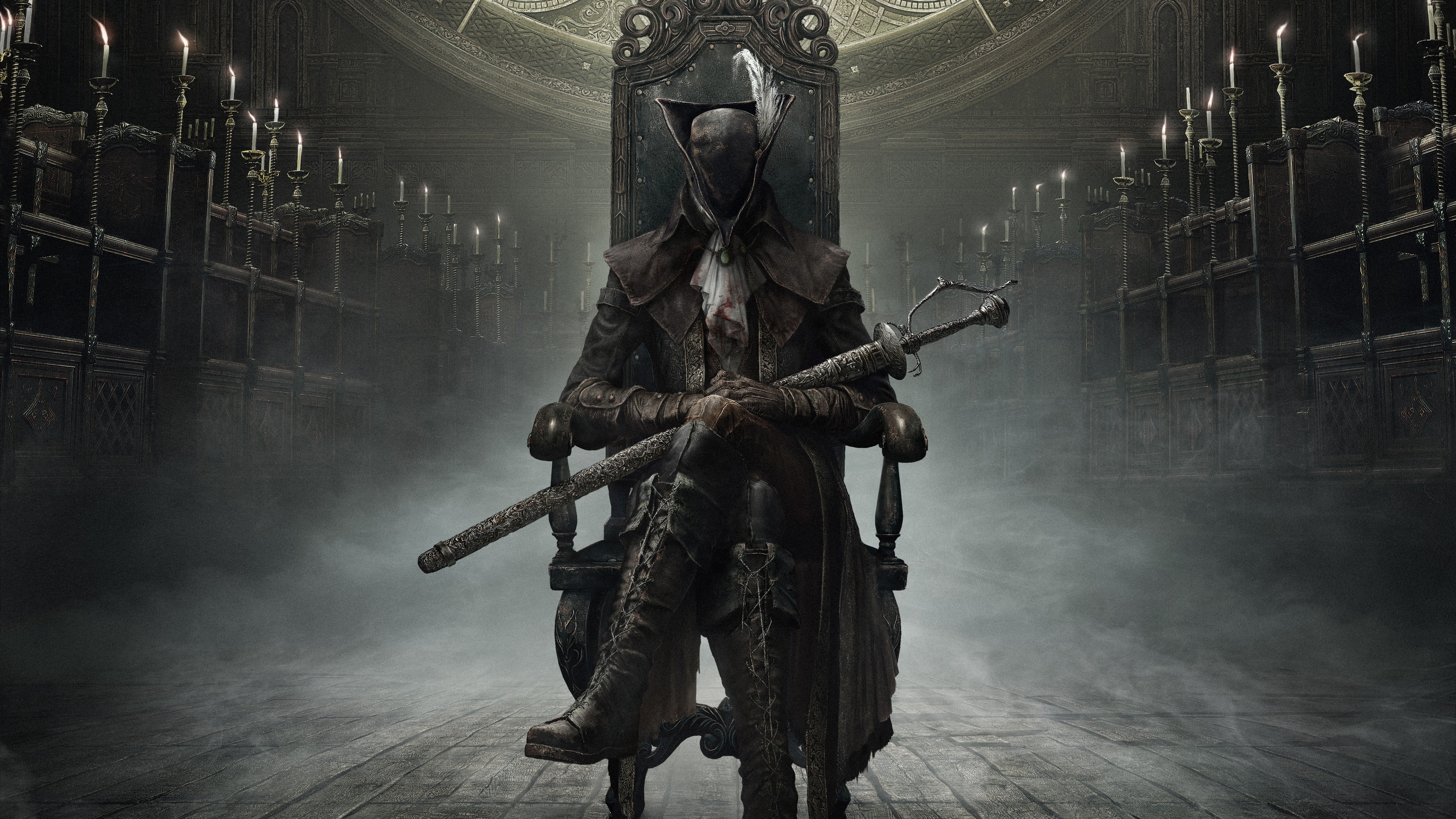 Horror, Bloodborne: The Old Hunters : Hunter, Best Game, Role Playing (RPG), 5K, PS4, Action, Fantasy, HD Wallpaper