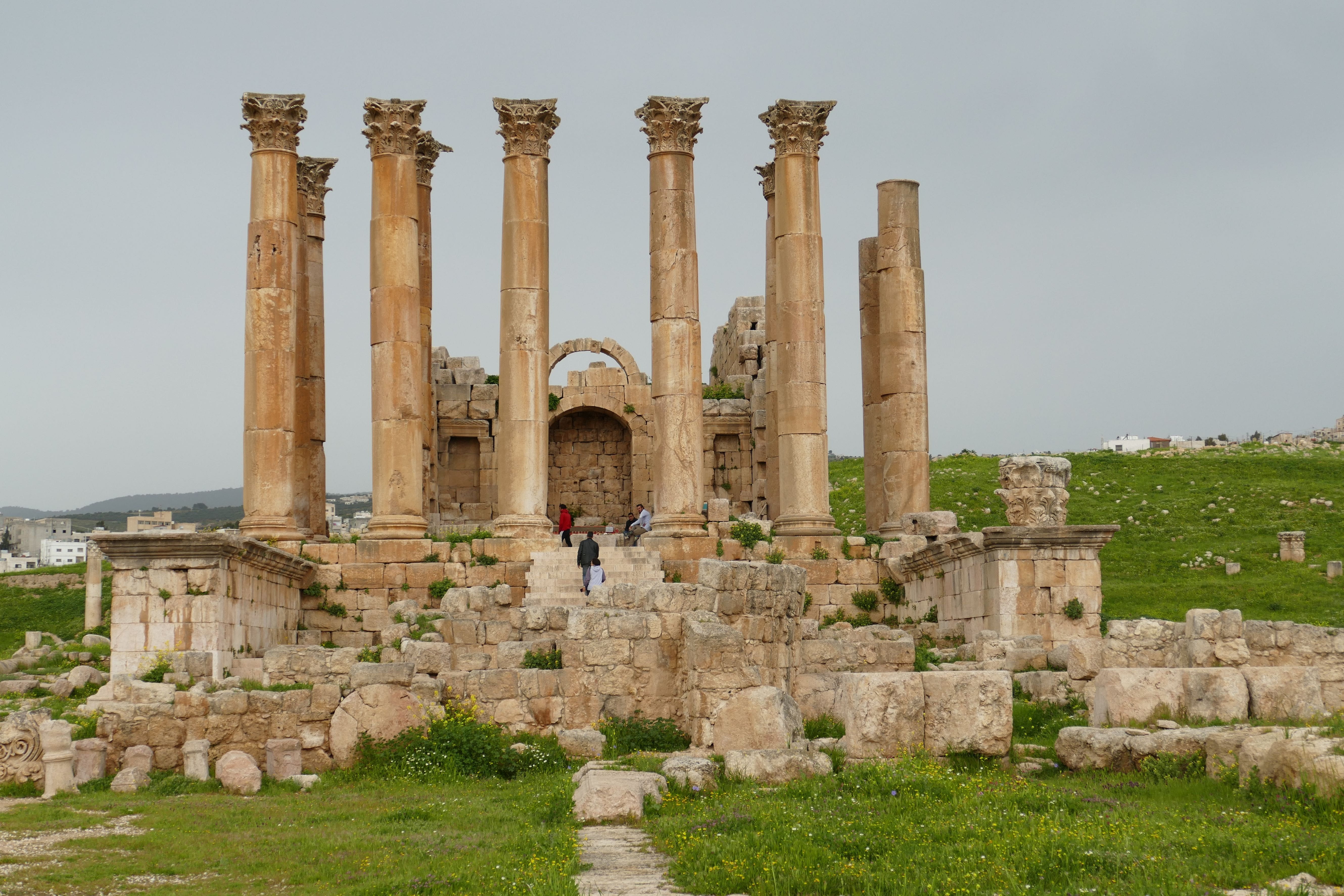built structure, nature, bad condition, old ruin, corinthian, travel destinations, ancient, old, architecture, deterioration, ancient civilization, gerasa, HD Wallpaper