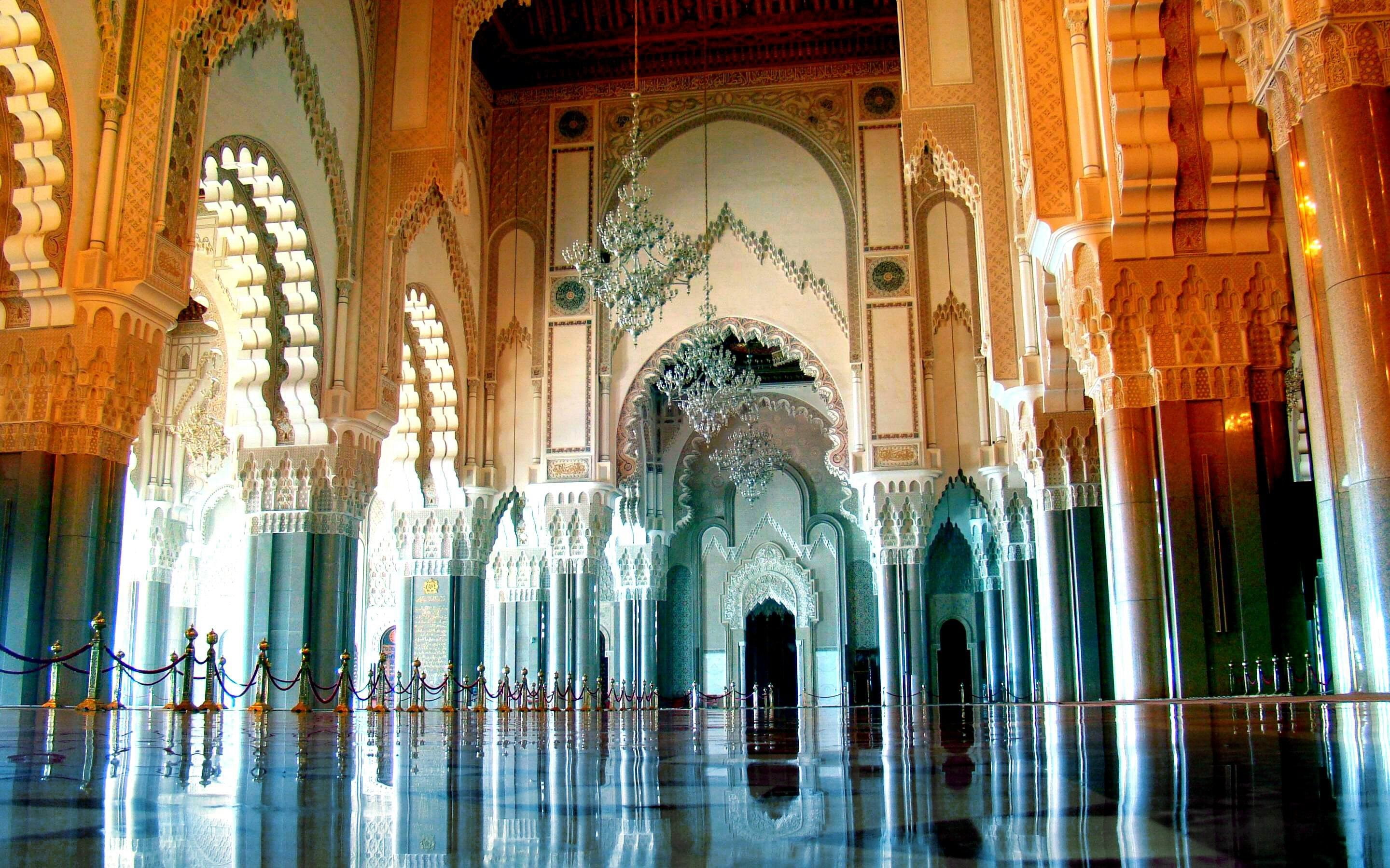 the past, built structure, history, arch, place of worship, religion, travel, belief, indoors, spirituality, ornate, travel destinations, hassan ii mosque, HD Wallpaper