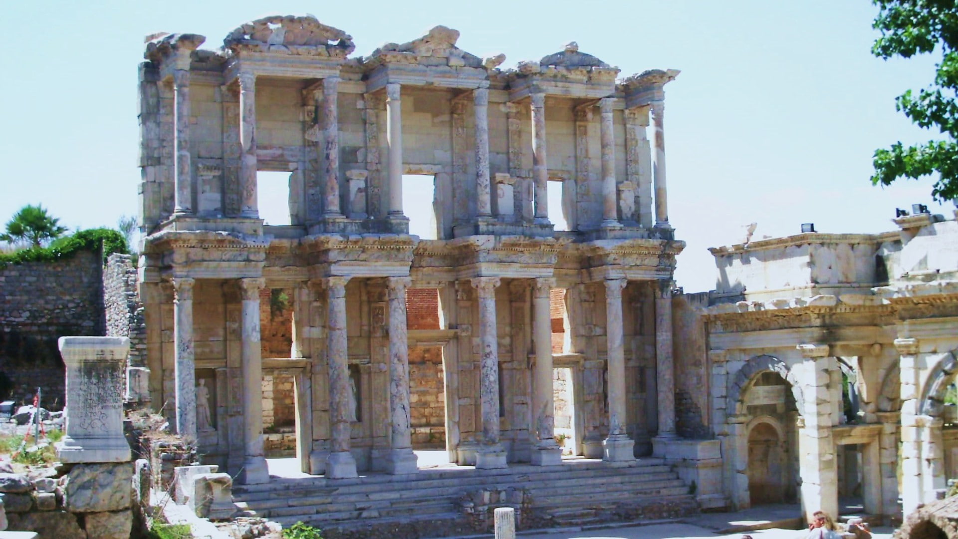 archaeology, sky, old ruin, ancient history, day, old, tourism, Ephesus, architecture, nature, 1080P, travel destinations, no people, broken, built structure, HD Wallpaper