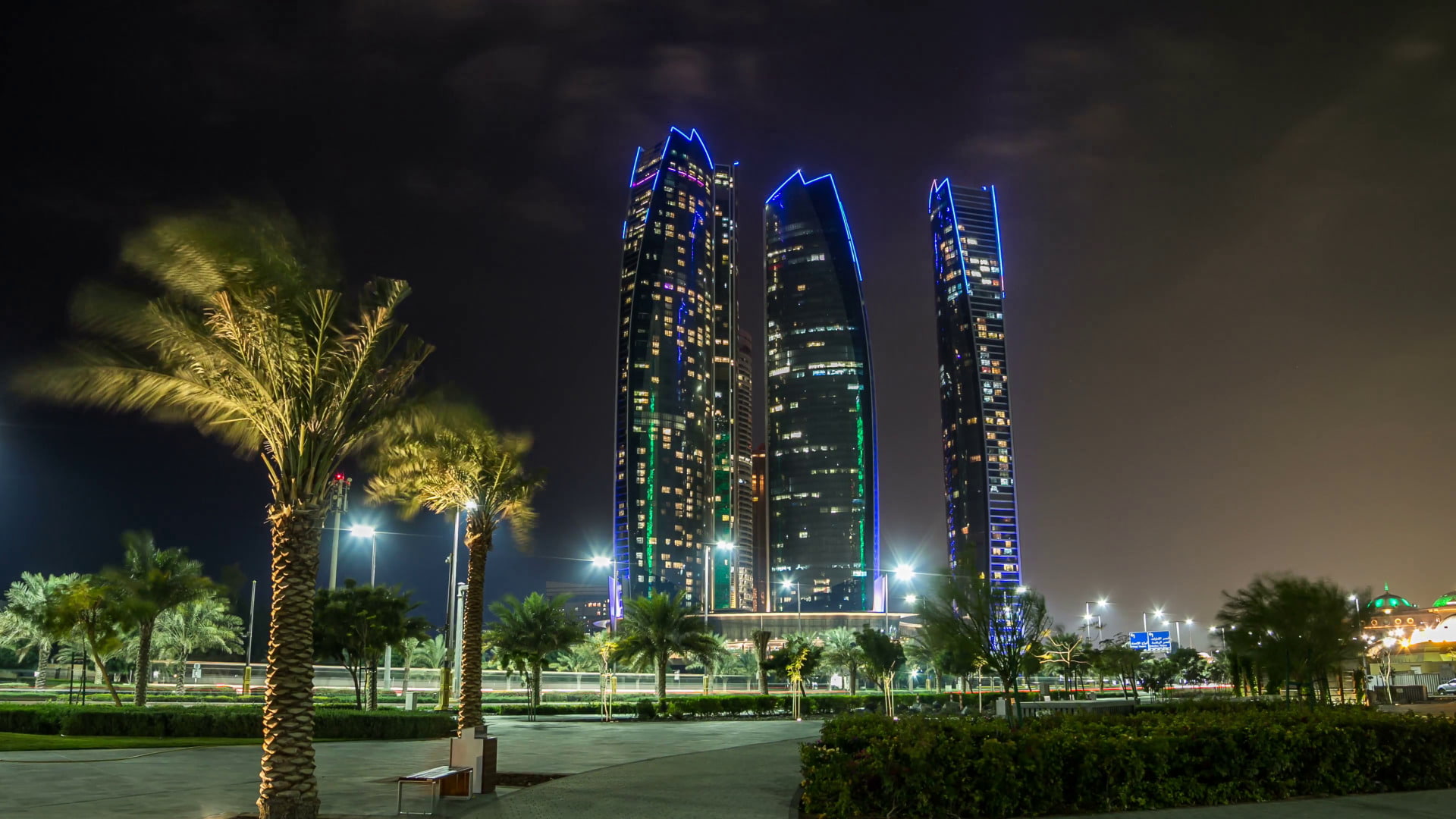 1080P, Building, Abu Dhabi, Etihad Towers, United Arab Emirates, Man Made, HD Wallpaper