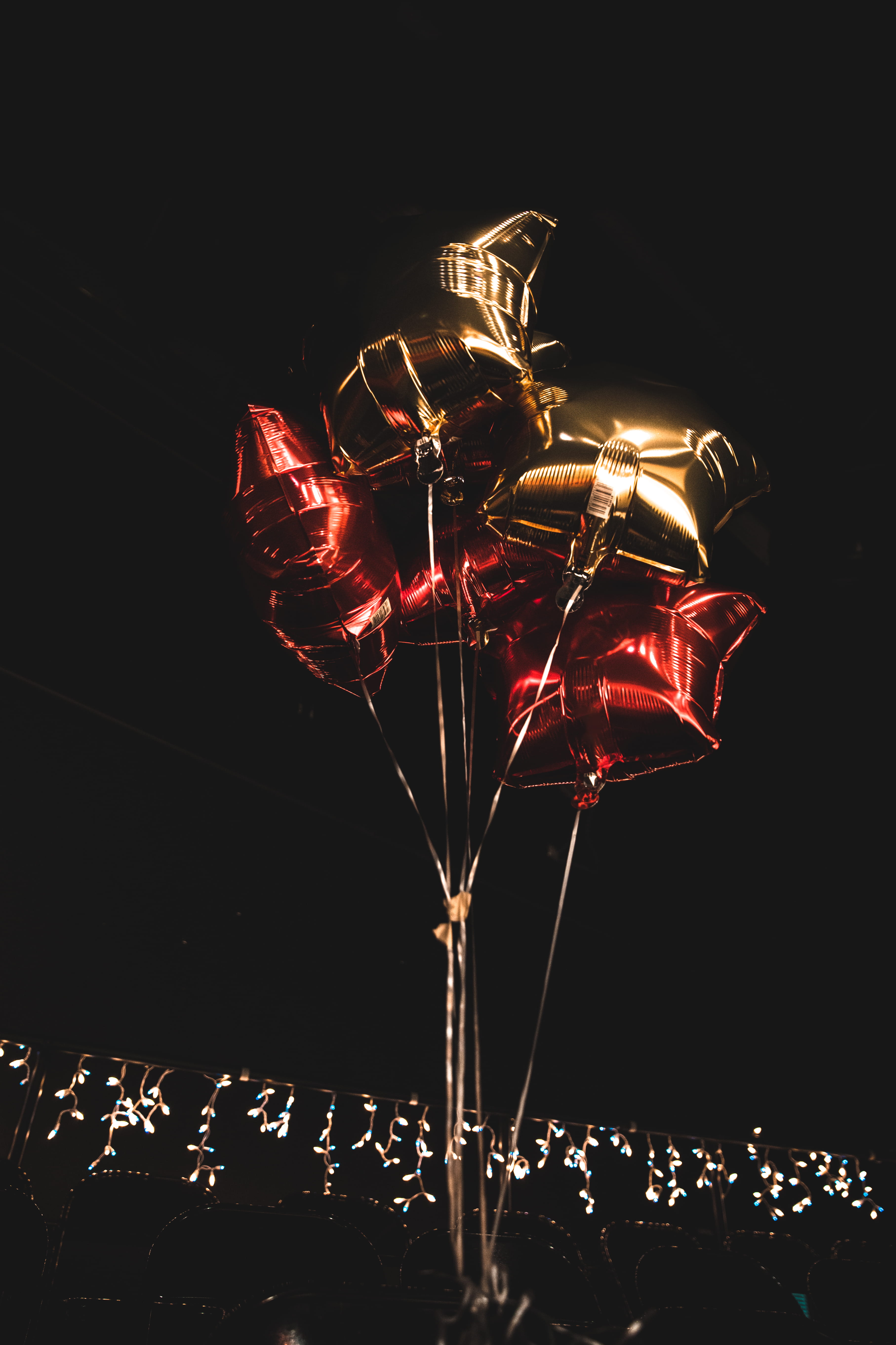 night gala, sky, glowing, light, 5K, multi colored, excitement, rose, nightlife, low angle view, leisure activity, lighting equipment, statue, plant, blossom, Phone HD Wallpaper