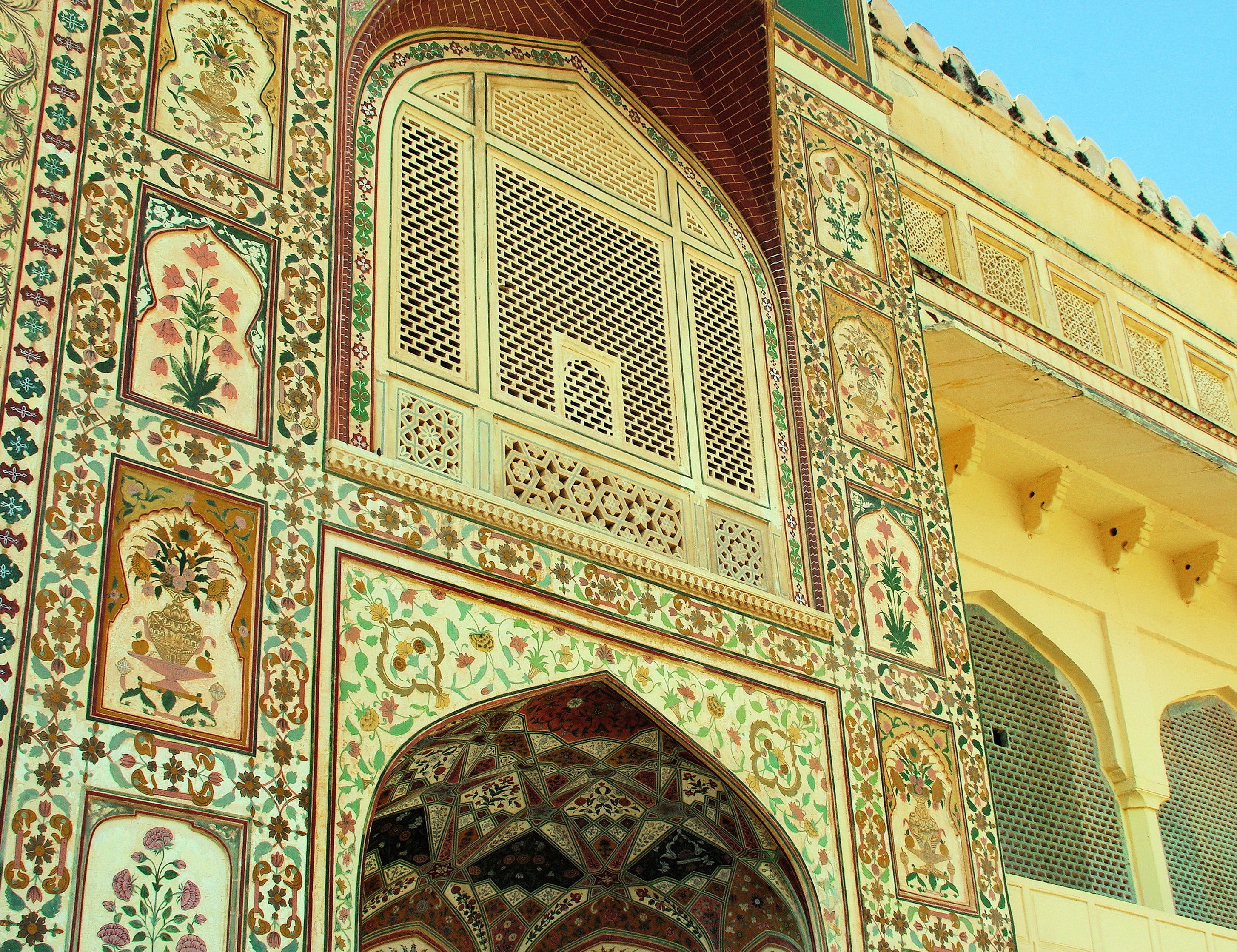 mural, human representation, building, rajastan, brown, design, architecture, decoration, architecture and art, the past, architectural feature, history, HD Wallpaper