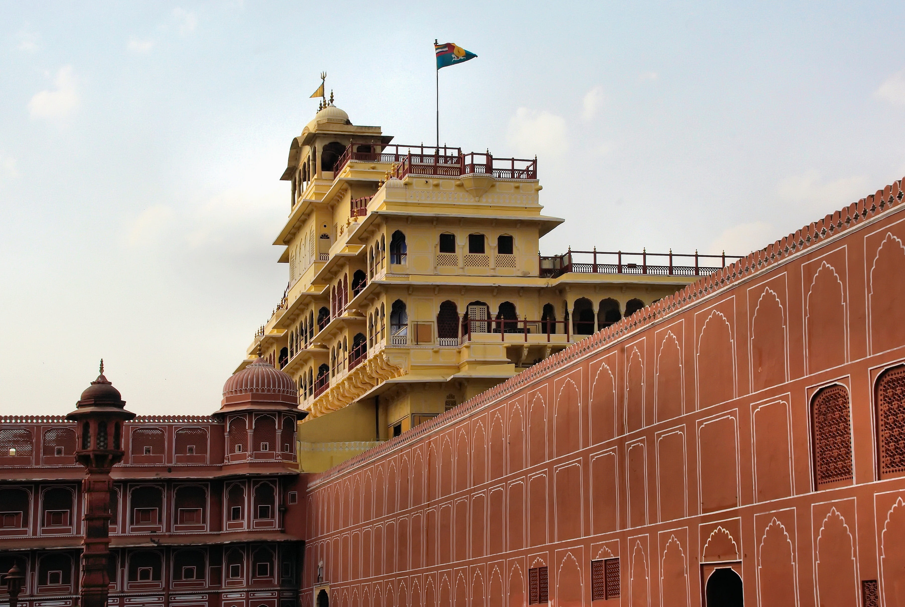building, outdoors, the past, no people, day, religion, cloud - sky, tourism, architecture, maharajah, travel destinations, 2K, India, Jaipur, nature, HD Wallpaper