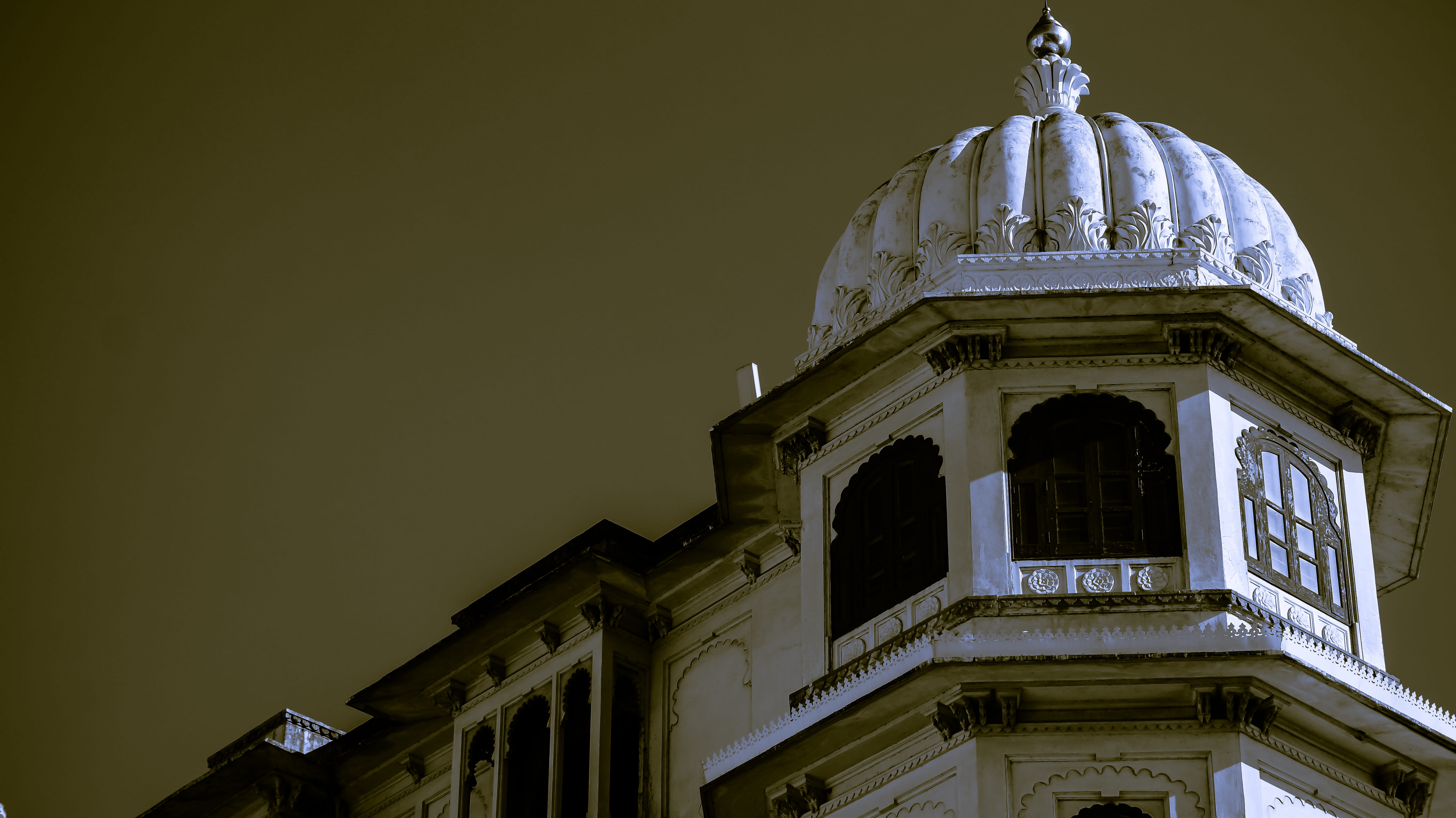 prince, beautiful, 5K, built structure, architectural column, illuminated, low angle view, architecture, travel, udaipur, fort, dome, building, history, HD Wallpaper