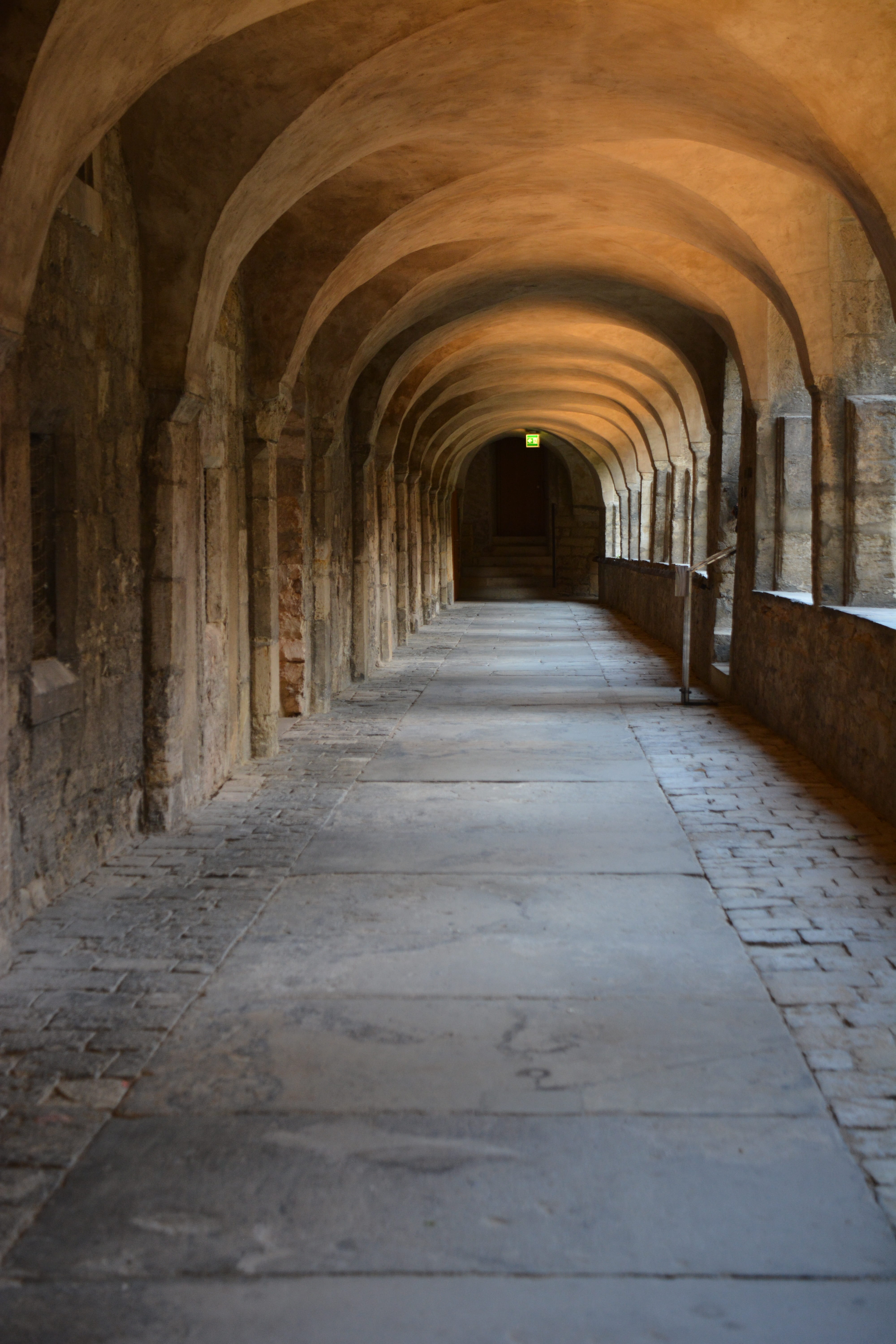 in a row, hallway, architecture, history, direction, no people, day, indoors, the way forward, arch, building, repetition, cloister, architectural column, Phone HD Wallpaper