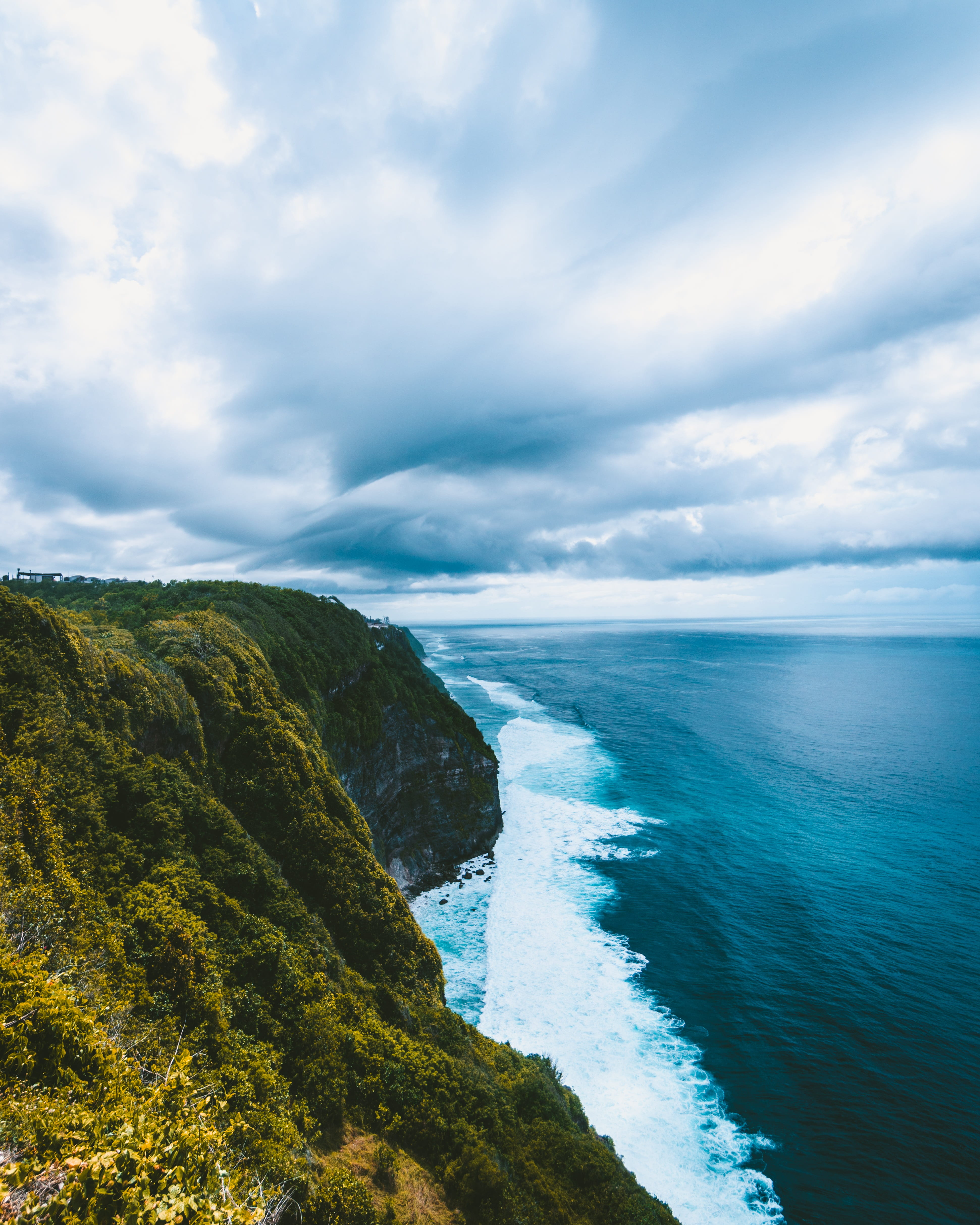 above, vacation, scenery, cloudy, reef, destination, sunny, travel, journey, tranquil scene, day, tourism, horizon, nature, green color, green, 4K, water, Phone HD Wallpaper