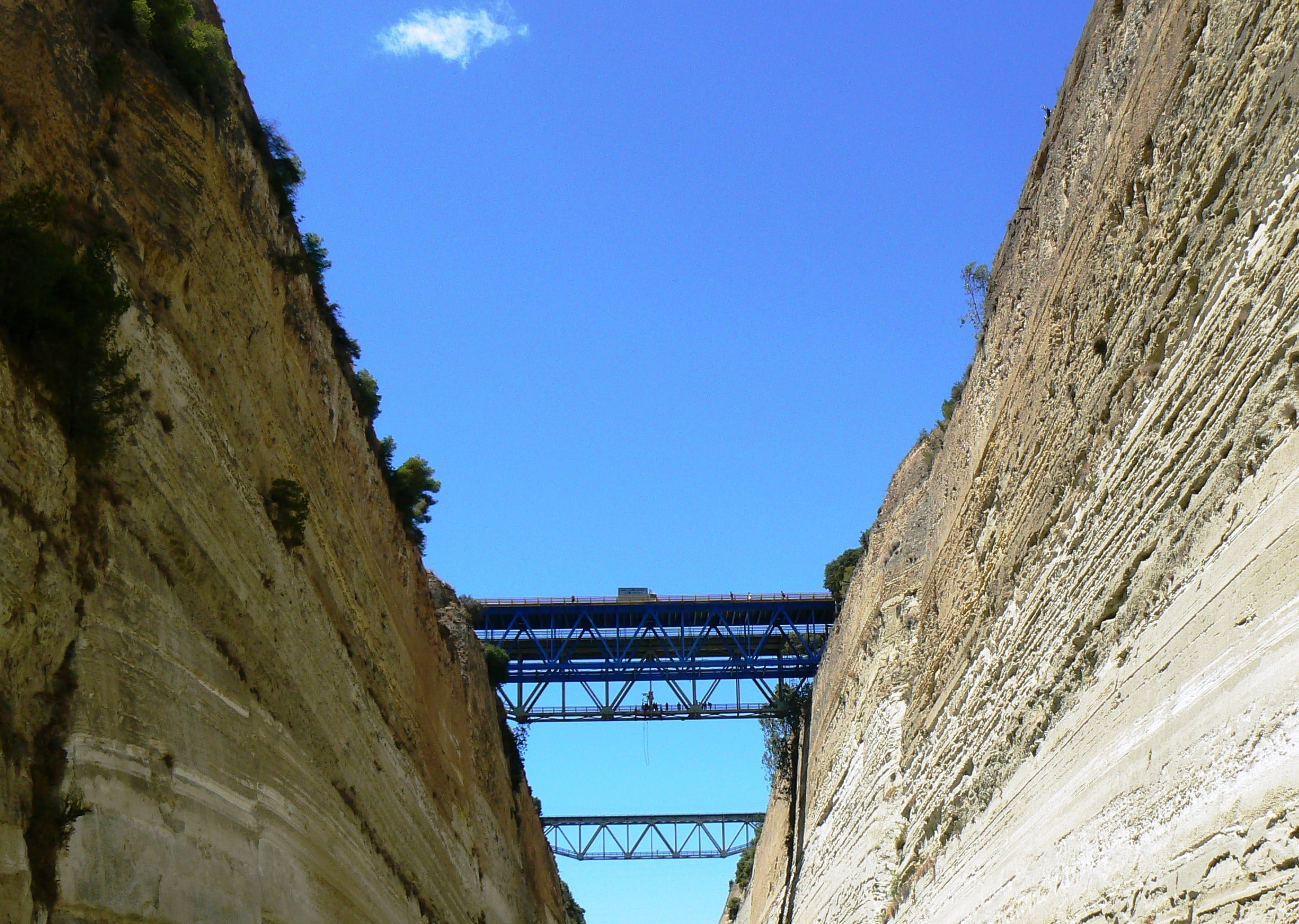 sky, day, connection, tree, channel, architecture, bridge, built structure, 1080P, sunlight, nature, clear sky, no people, low angle view, the past, wall - building feature, HD Wallpaper