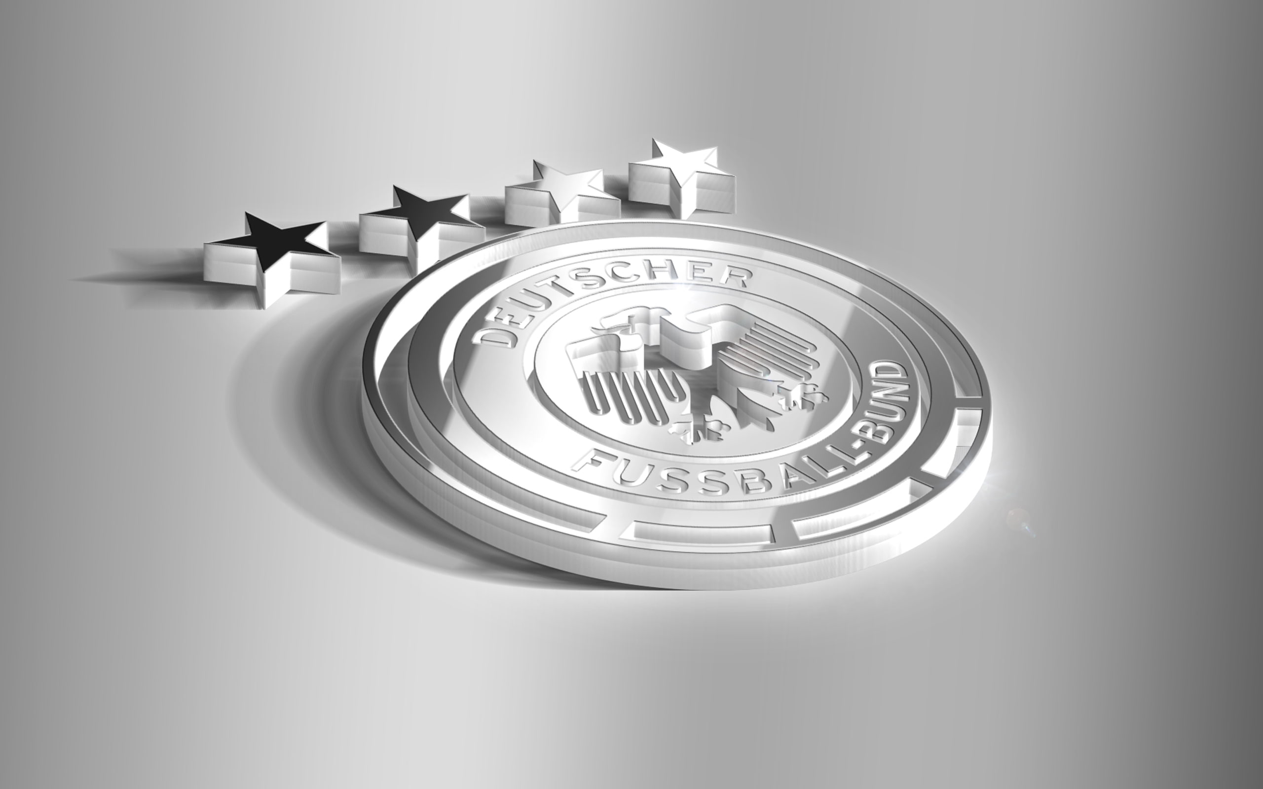 Logo, Germany National Football Team, Soccer, 3D, Emblem, Germany, 2K, HD Wallpaper