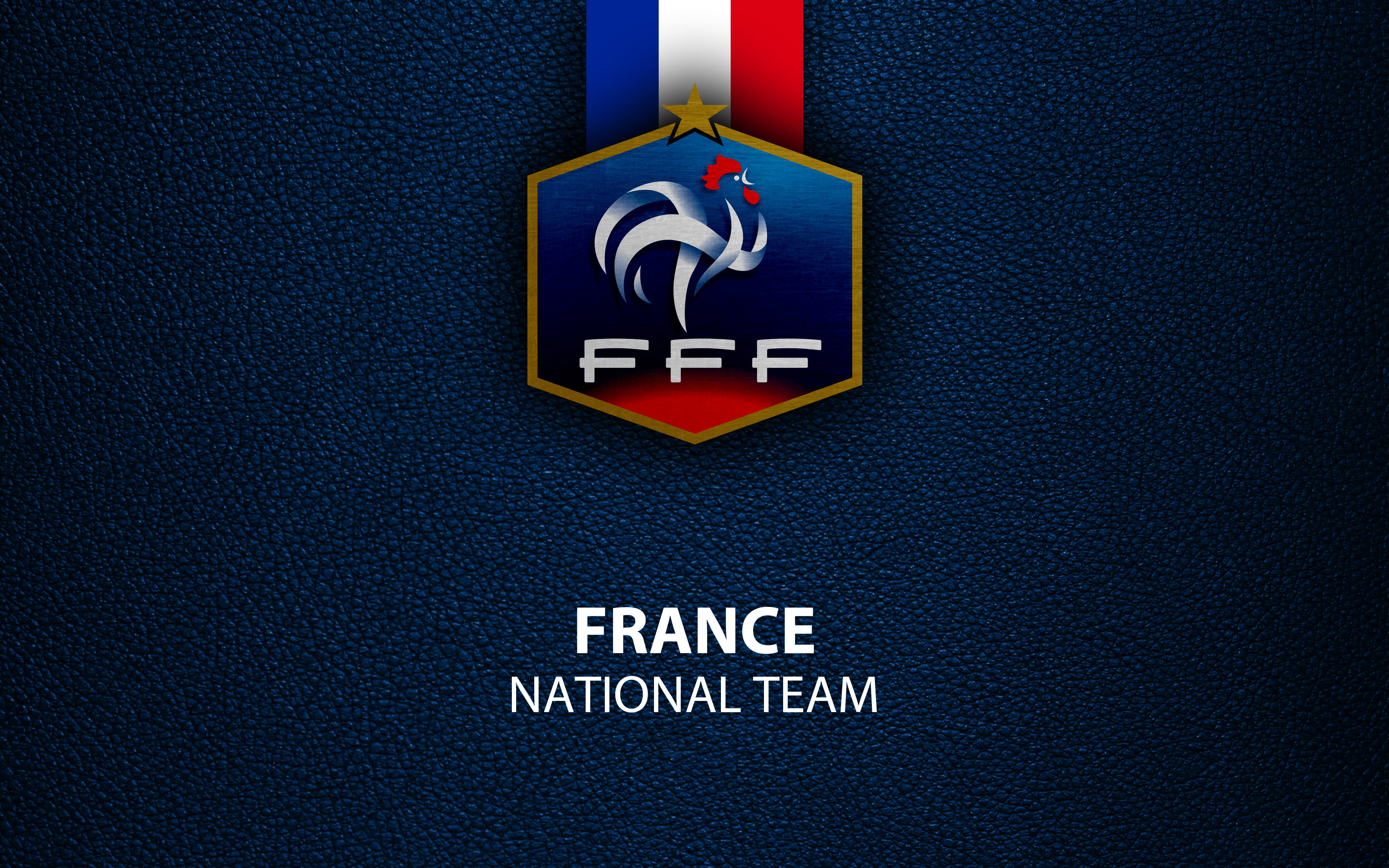 France National Football Team, Soccer, 4K, Emblem, France, Logo, HD Wallpaper