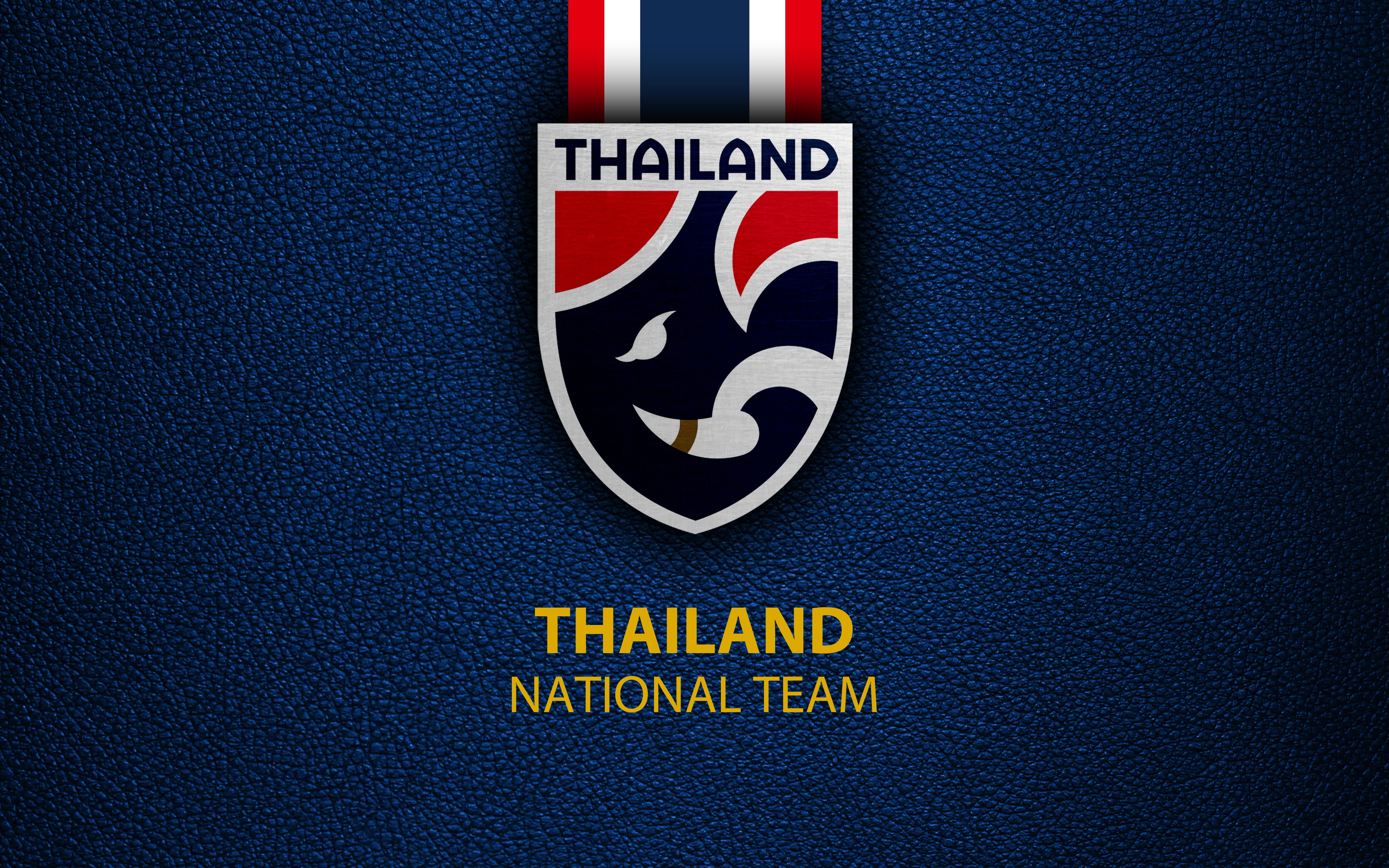 Soccer, 4K, Emblem, Logo, Thailand National Football Team, Thailand, HD Wallpaper