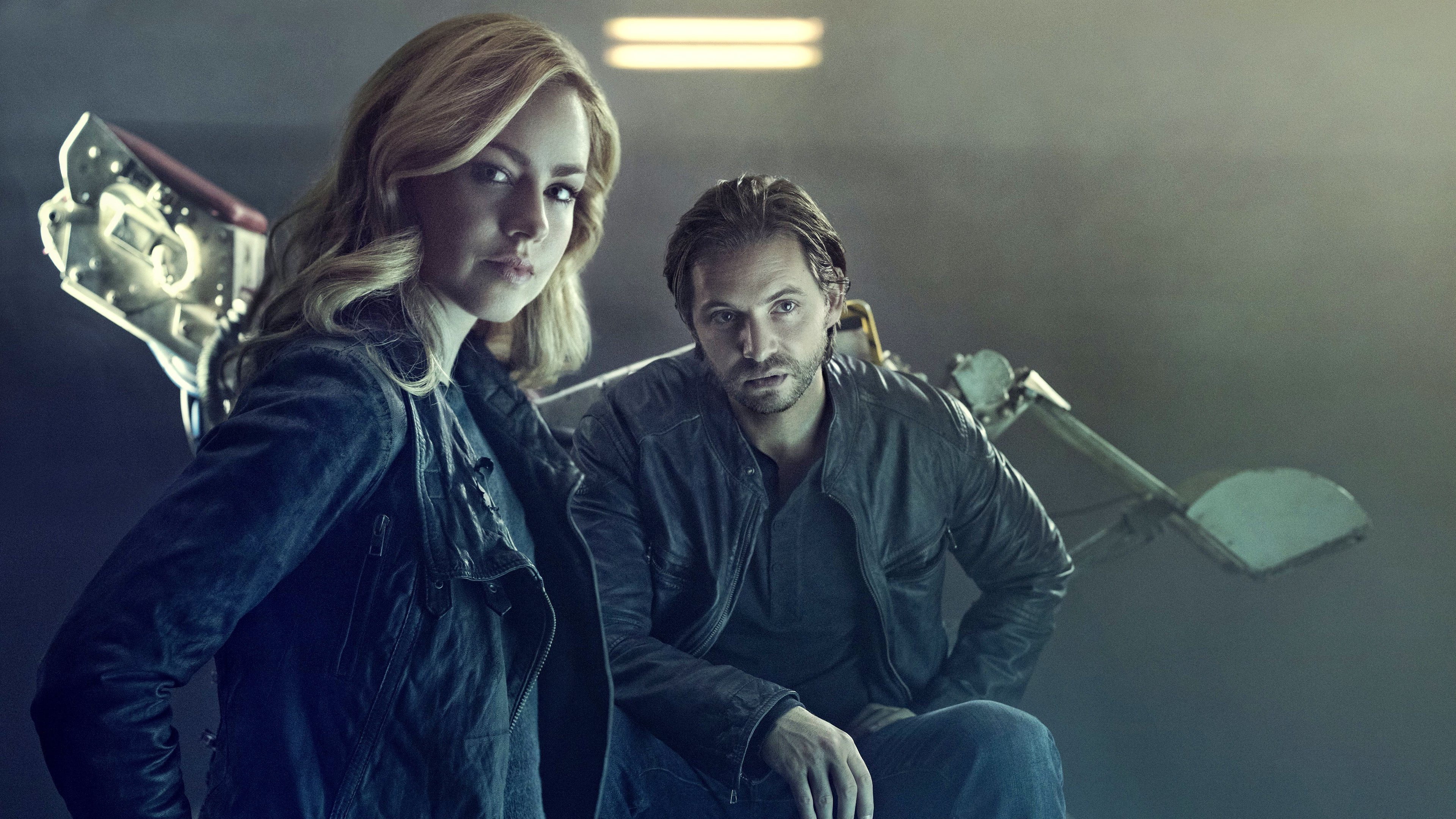 actor, Amanda Schull, Cassandra Railly, James Cole, 12 Monkeys, tv series, actress, Aaron Stanford, 4K, HD Wallpaper