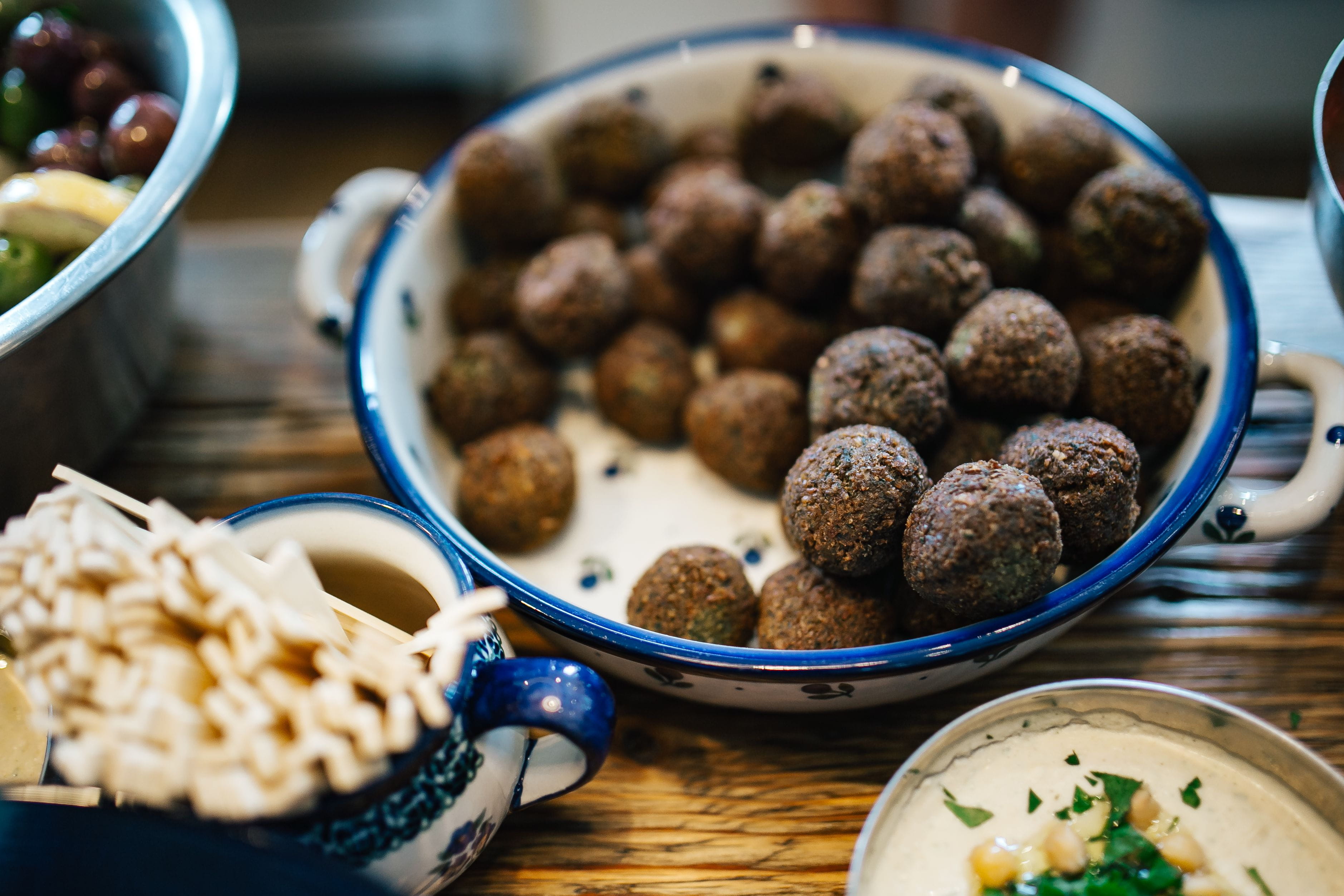 kefta, party, wellbeing, household equipment, table, freshness, large group of objects, selective focus, close-up, food and drink, homemade, traditional, HD Wallpaper
