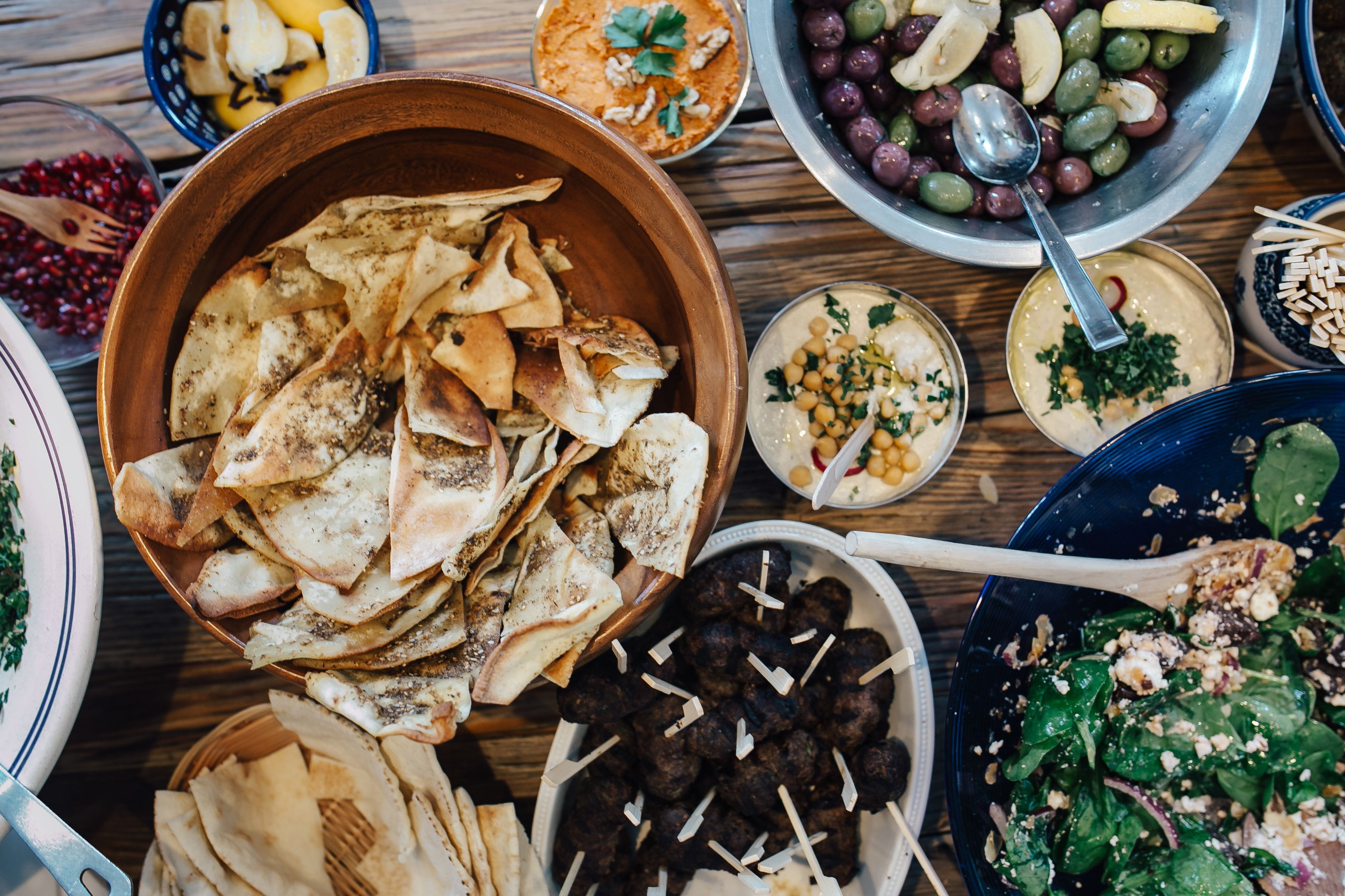 choice, dinner, healthy eating, no people, party, middle, wood - material, herb, homemade, directly above, high angle view, easter, lamb, variation, vegetable, HD Wallpaper