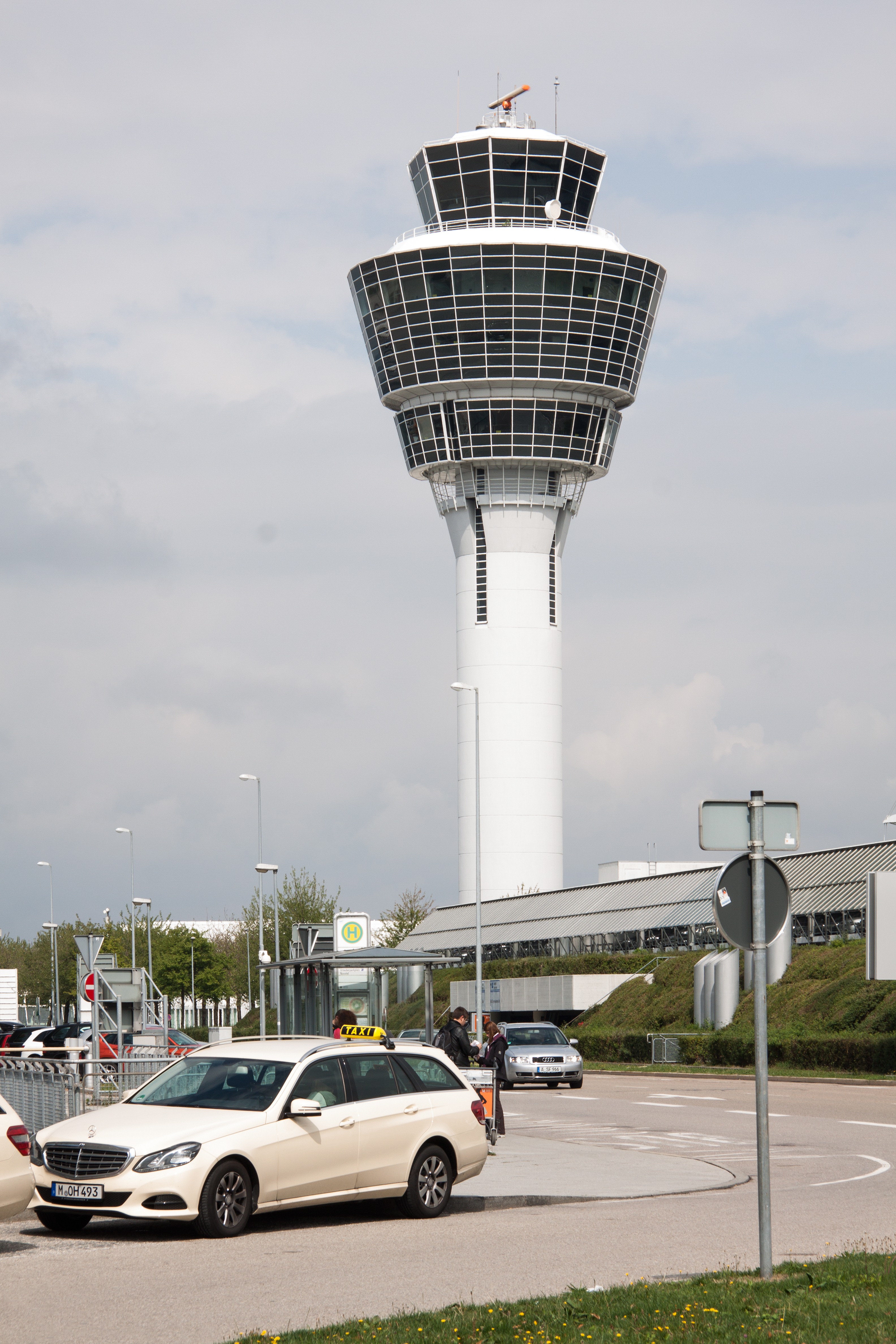 outdoors, control tower, fuel and power generation, international, travel, building exterior, land vehicle, car, road, transportation, luxury, munich, street, Phone HD Wallpaper
