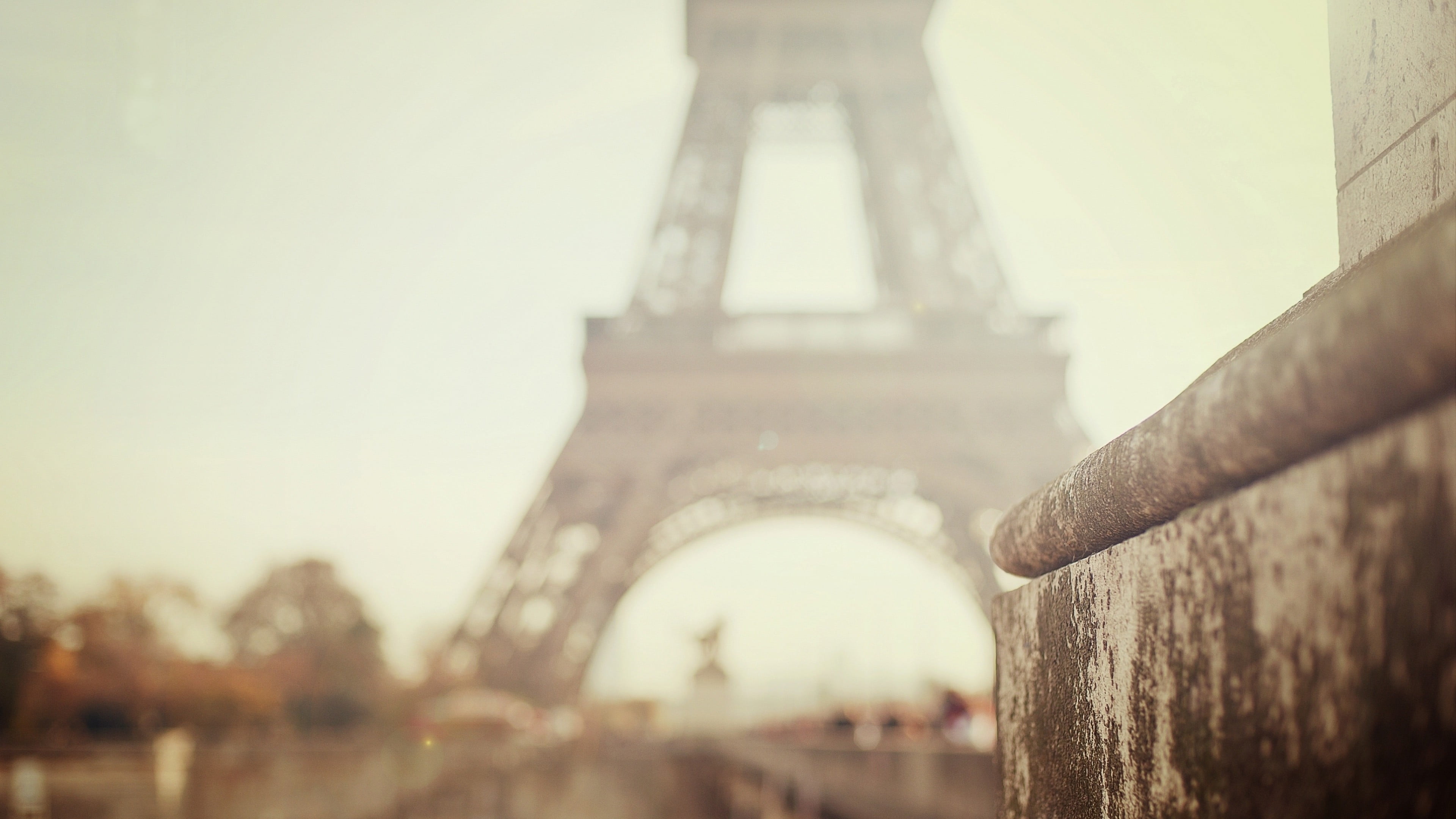 eiffel, Paris, travel, Eiffel Tower, sky, tourism, architecture, day, tower, old, high view, building exterior, no people, the past, built structure, outdoors, HD Wallpaper
