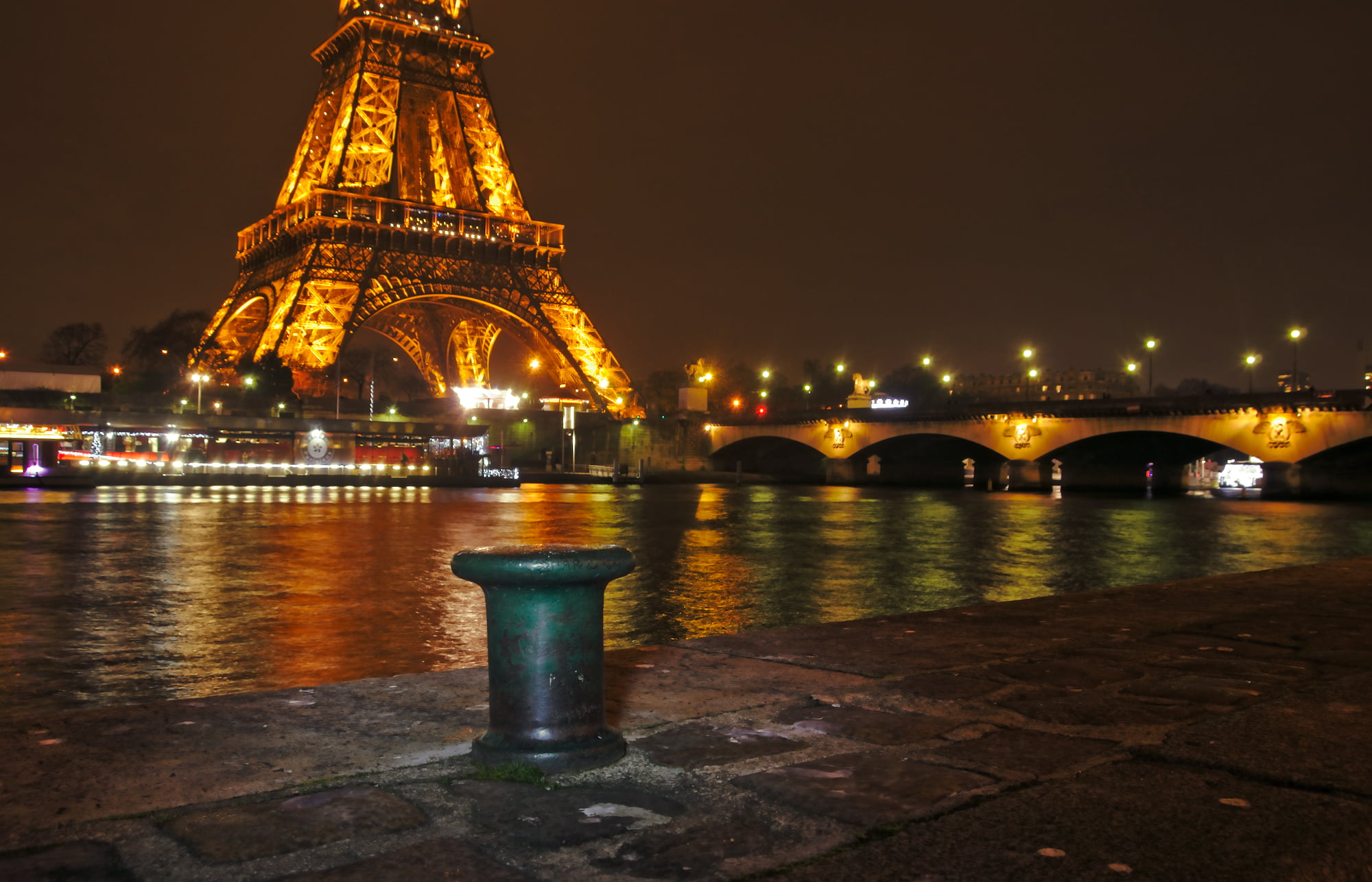 Eiffel Tower, river, Seine, travel Destinations, urban Scene, eiffel, paris - France, long exposure, tourism, across, architecture, europe, capital Cities, HD Wallpaper