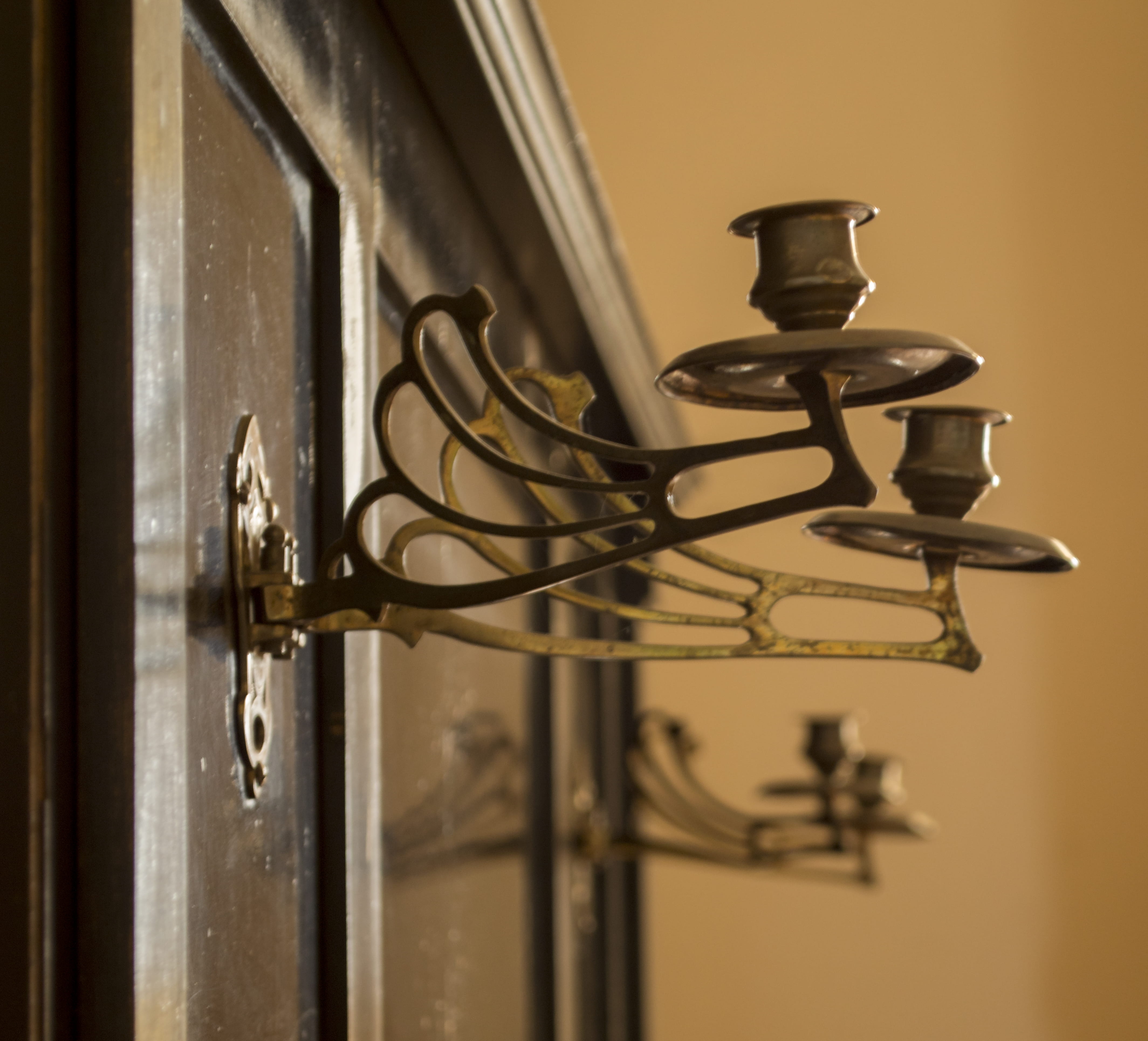 home interior, selective focus, day, focus on foreground, wood - material, door, indoors, doorknob, knob, close-up, safety, candels, metal, entrance, no people, HD Wallpaper
