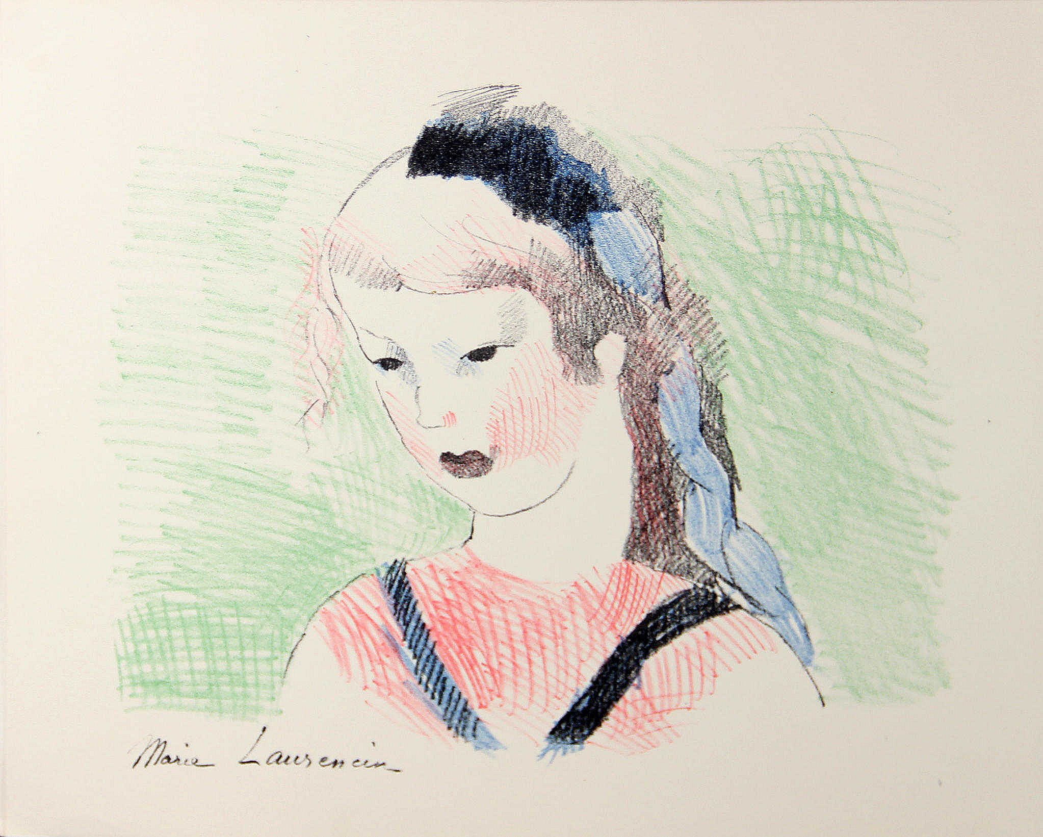 1930, (illustration), Marie Laurencin, Alice in Wonderland, 1080P, color lithograph, HD Wallpaper