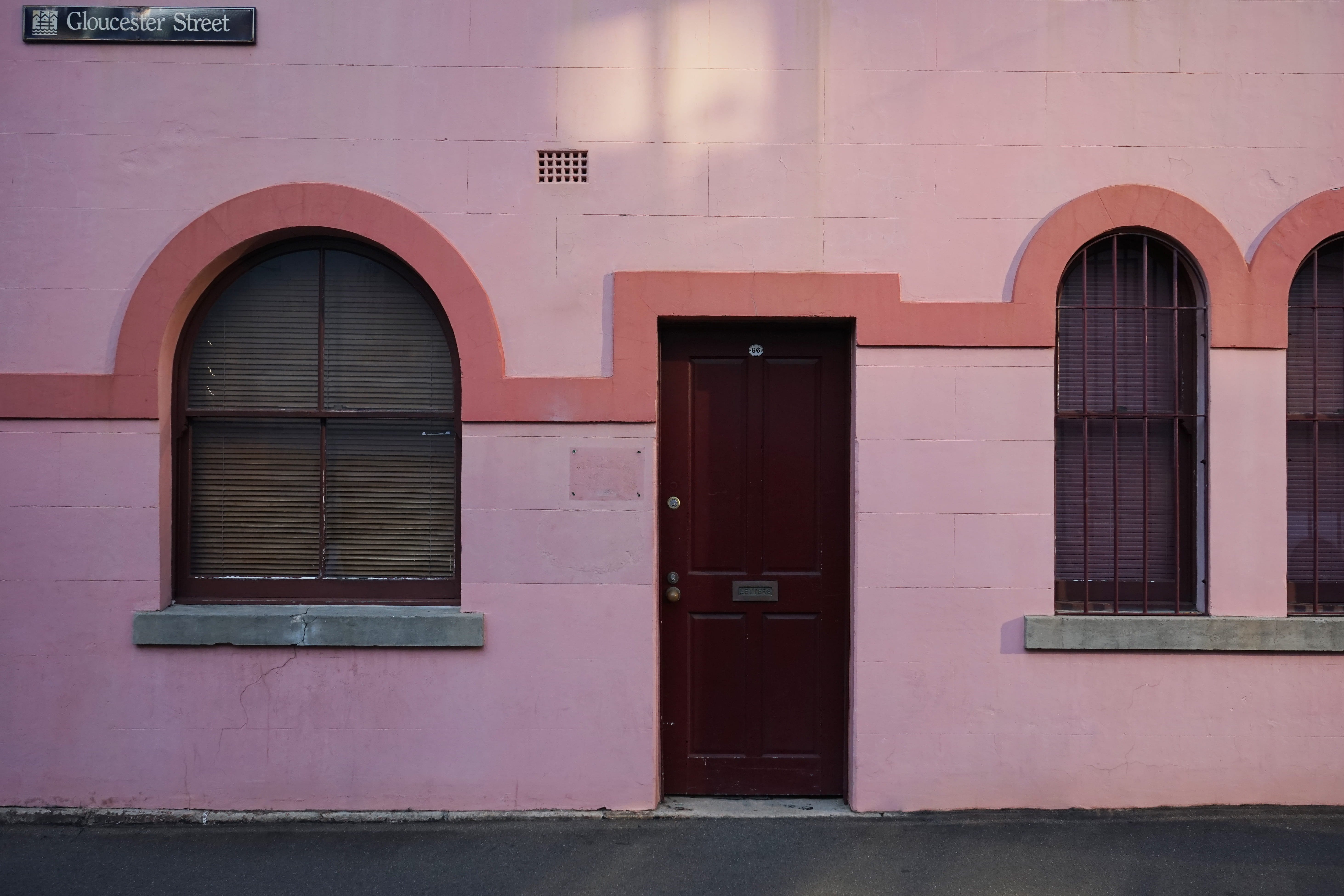 australia, no people, arch, built structure, windows, architecture, red door, the rocks sydney, historic, facade, the rocks, protection, wall - building feature, HD Wallpaper