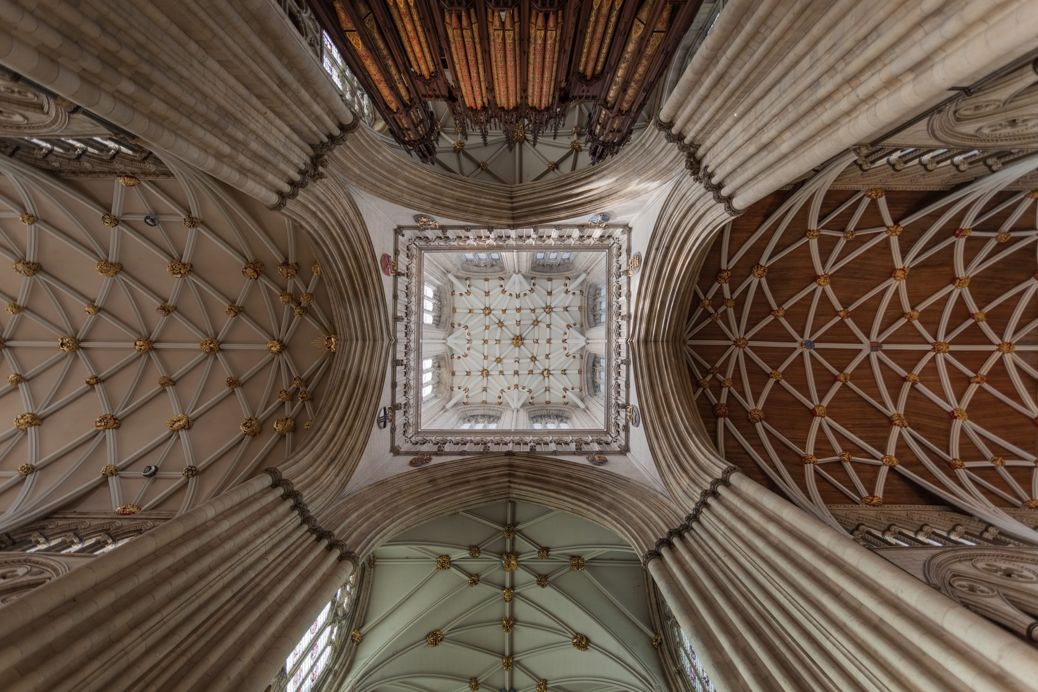 indoors, architecture, no people, backgrounds, directly below, place of worship, travel destinations, religion, 2K, building, inside, design, built structure, HD Wallpaper