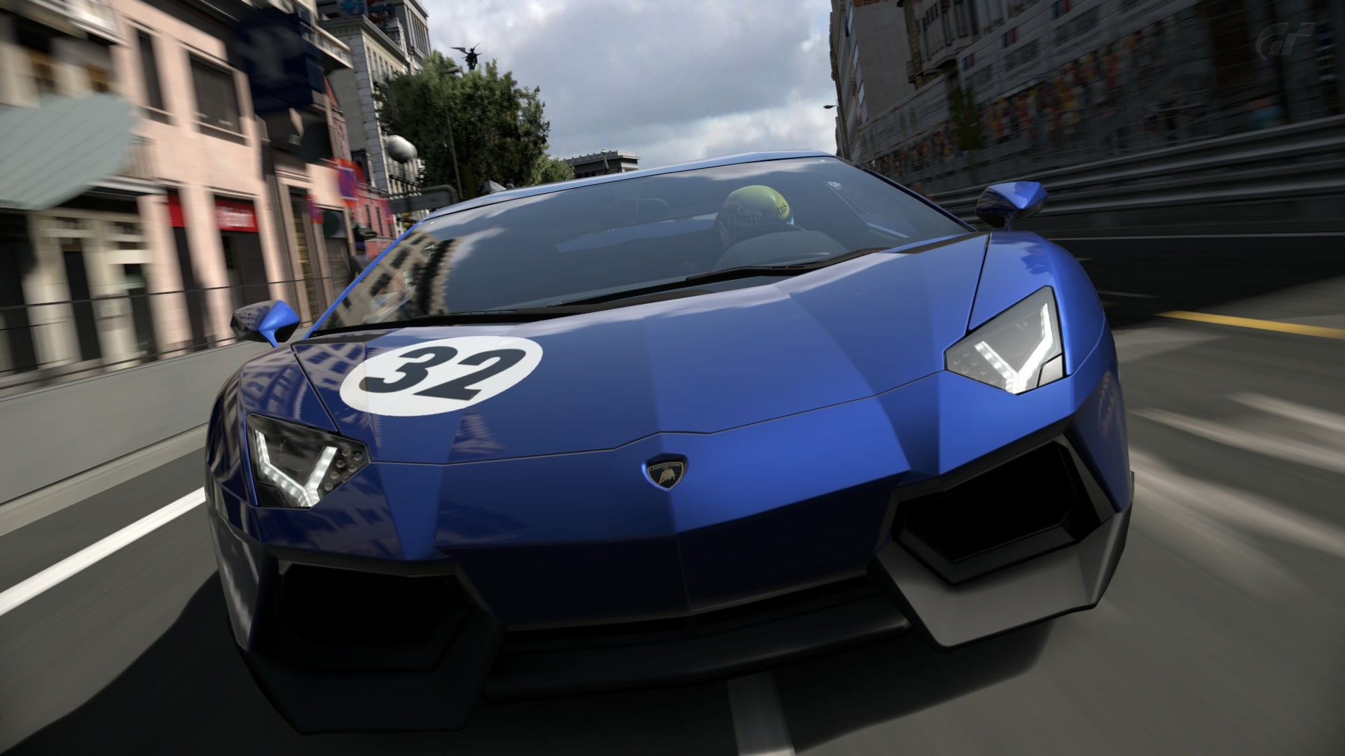 car, motor vehicle, reflection, no people, police car, road, outdoors, building exterior, blue, Madrid, motion, mode of transportation, Lamborghini Aventador, HD Wallpaper