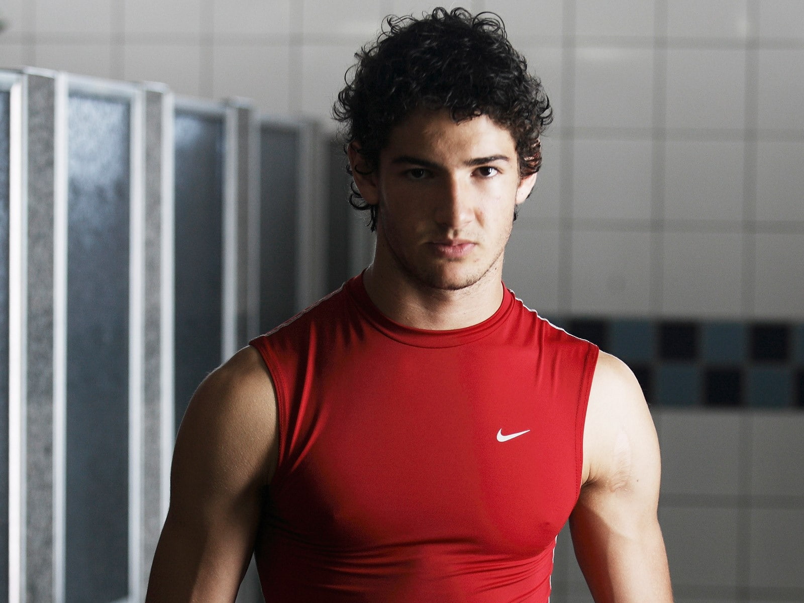 confidence, Locker room, standing, Brazilian, sportsman, young adult, healthy lifestyle, lifestyles, sports clothing, 720P, Man, one person, adult, Tired, HD Wallpaper
