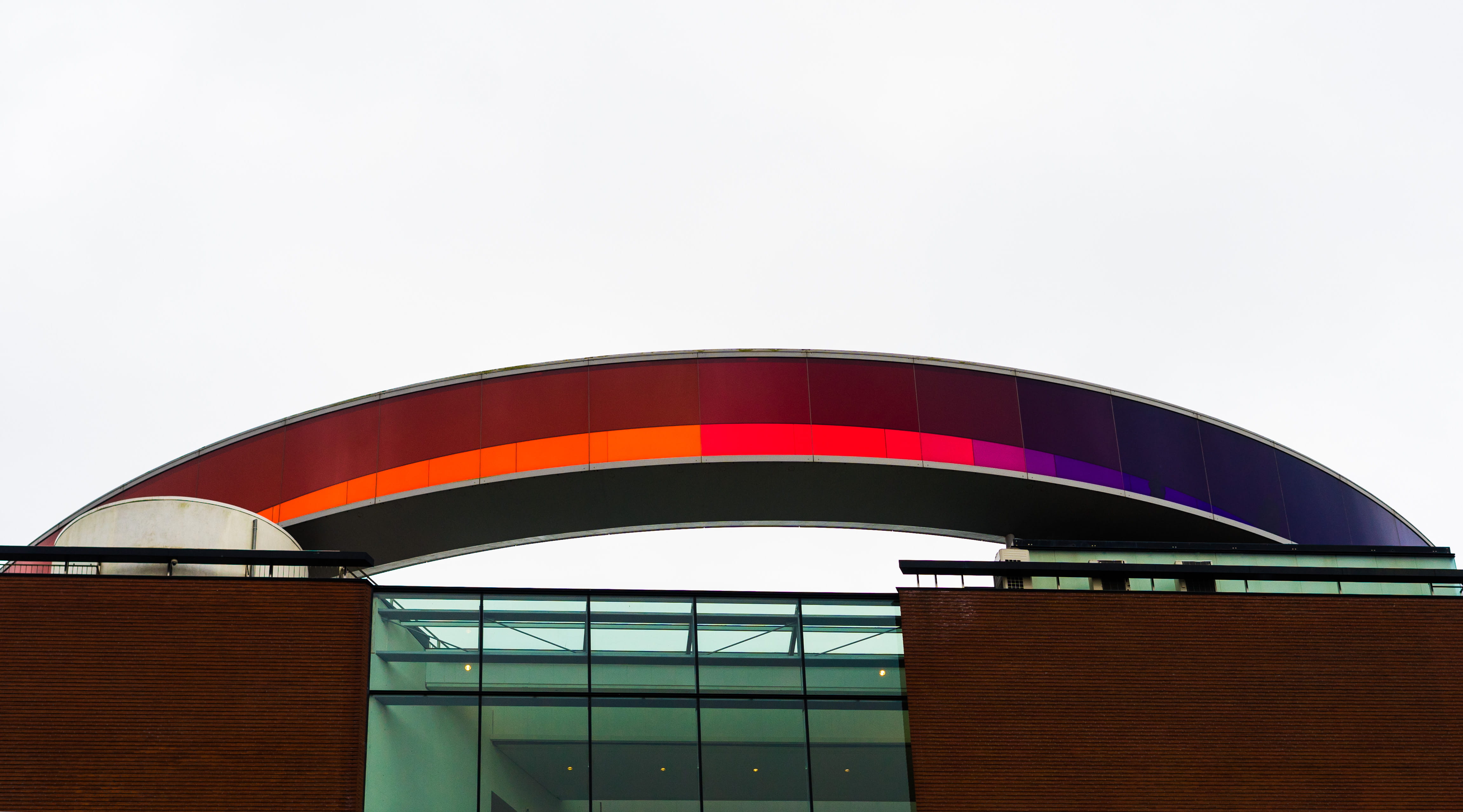 sky, aros, aros aarhus art museum, shape, day, arch, rooftops, denmark, roof, outdoors, business, 4K, building, city, no people, design, built structure, HD Wallpaper