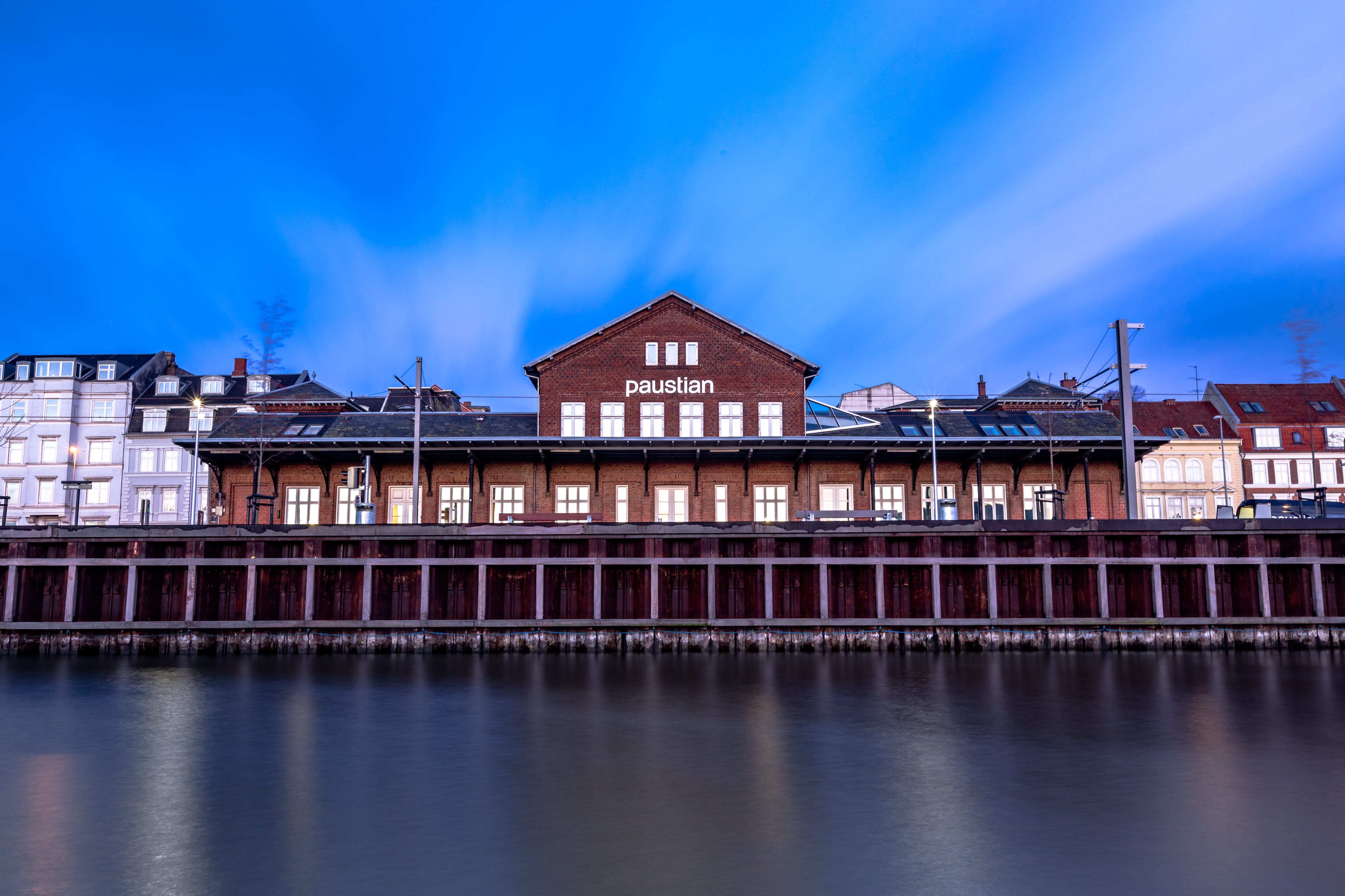 river, building, østbanetorvet, blie, cloud - sky, denmark, nature, outdoors, building exterior, harbour, travel destinations, architecture, reflection, HD Wallpaper