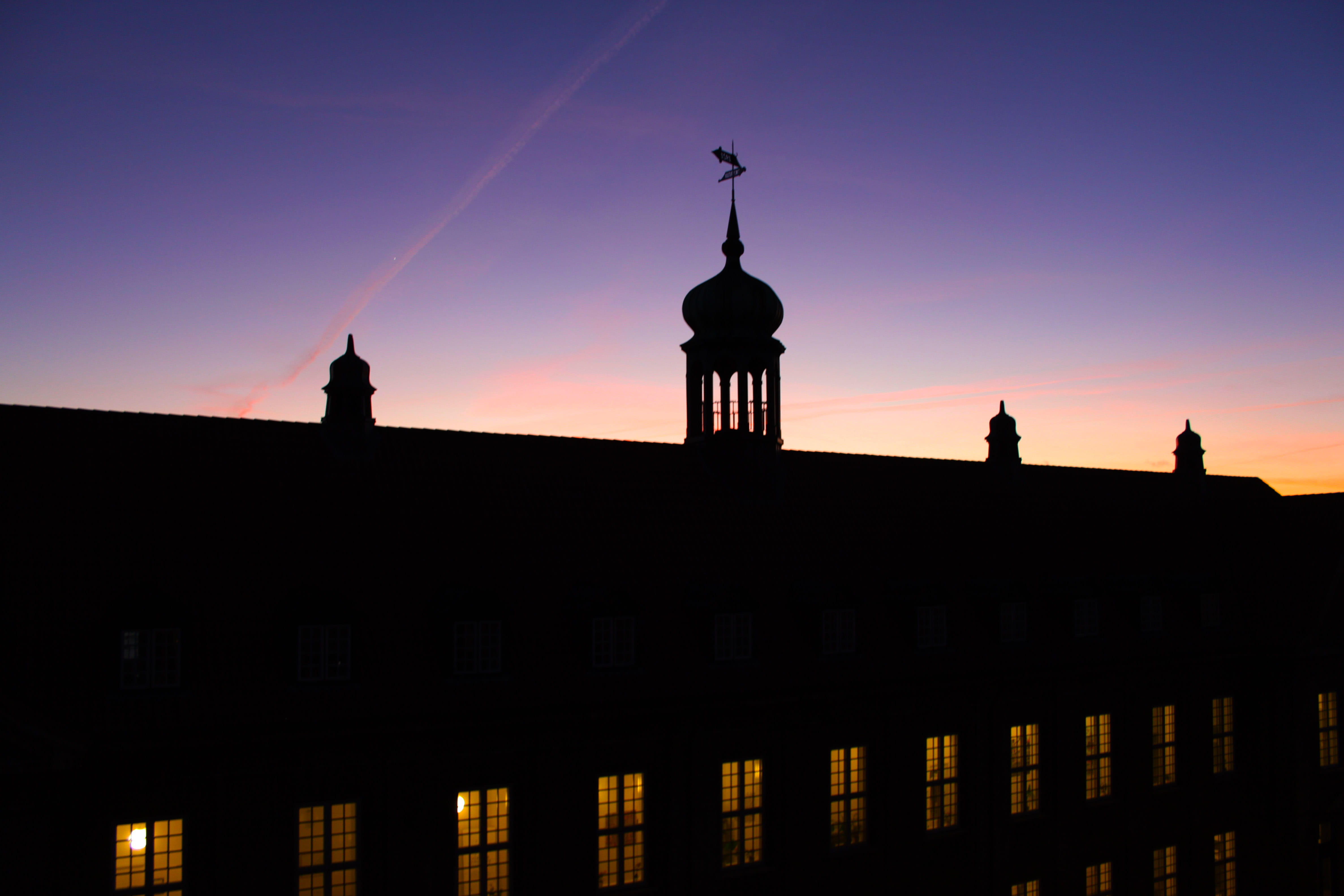 copy space, spire, aarhus, travel destinations, built structure, orange color, evening, nature, travel, outdoors, history, dome, building, no people, sky, HD Wallpaper