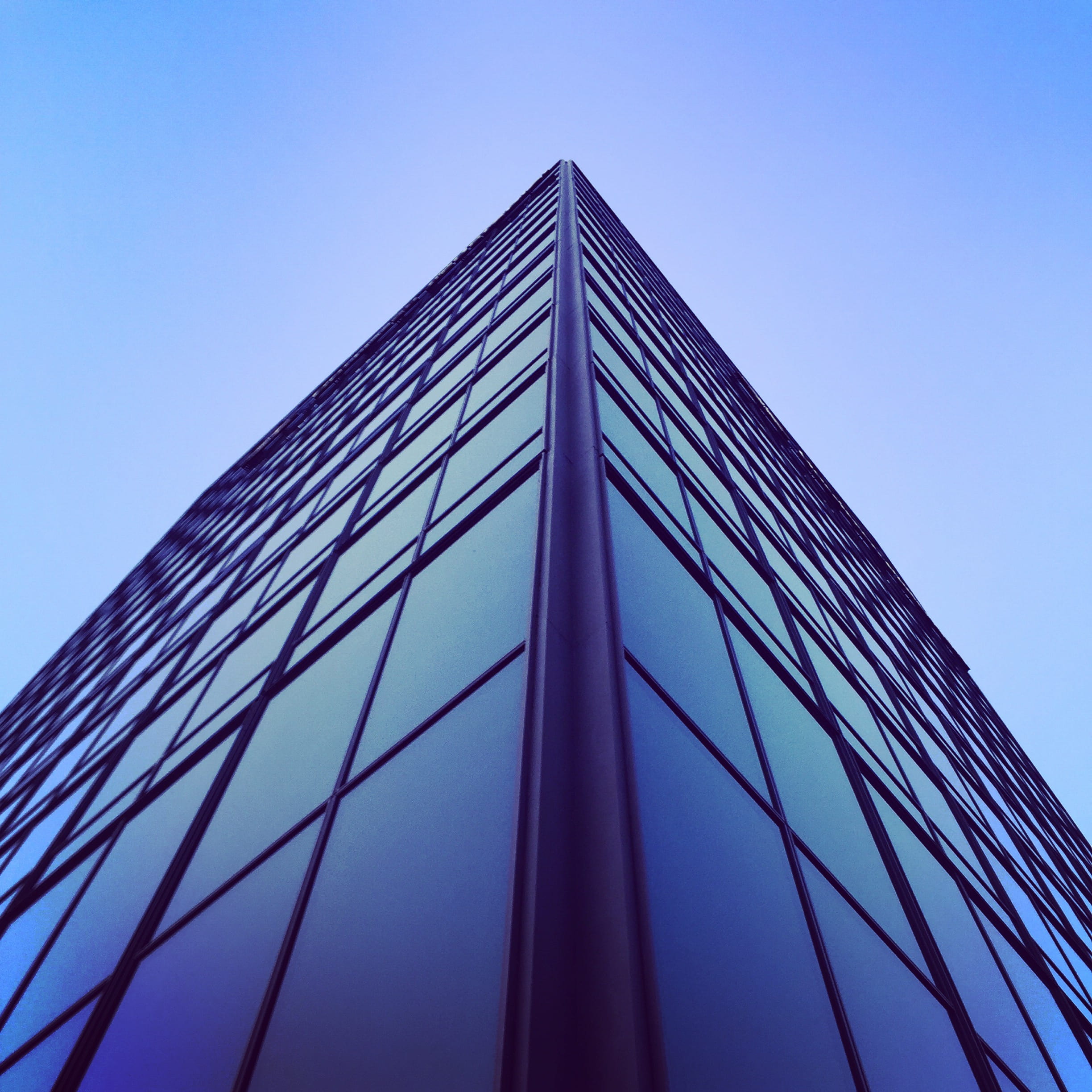 lines, engineering, blue, nature, 1080P, city, modern, outdoors, bridge - man made structure, danmark, office building exterior, skyscraper, alloy, metal, Phone HD Wallpaper