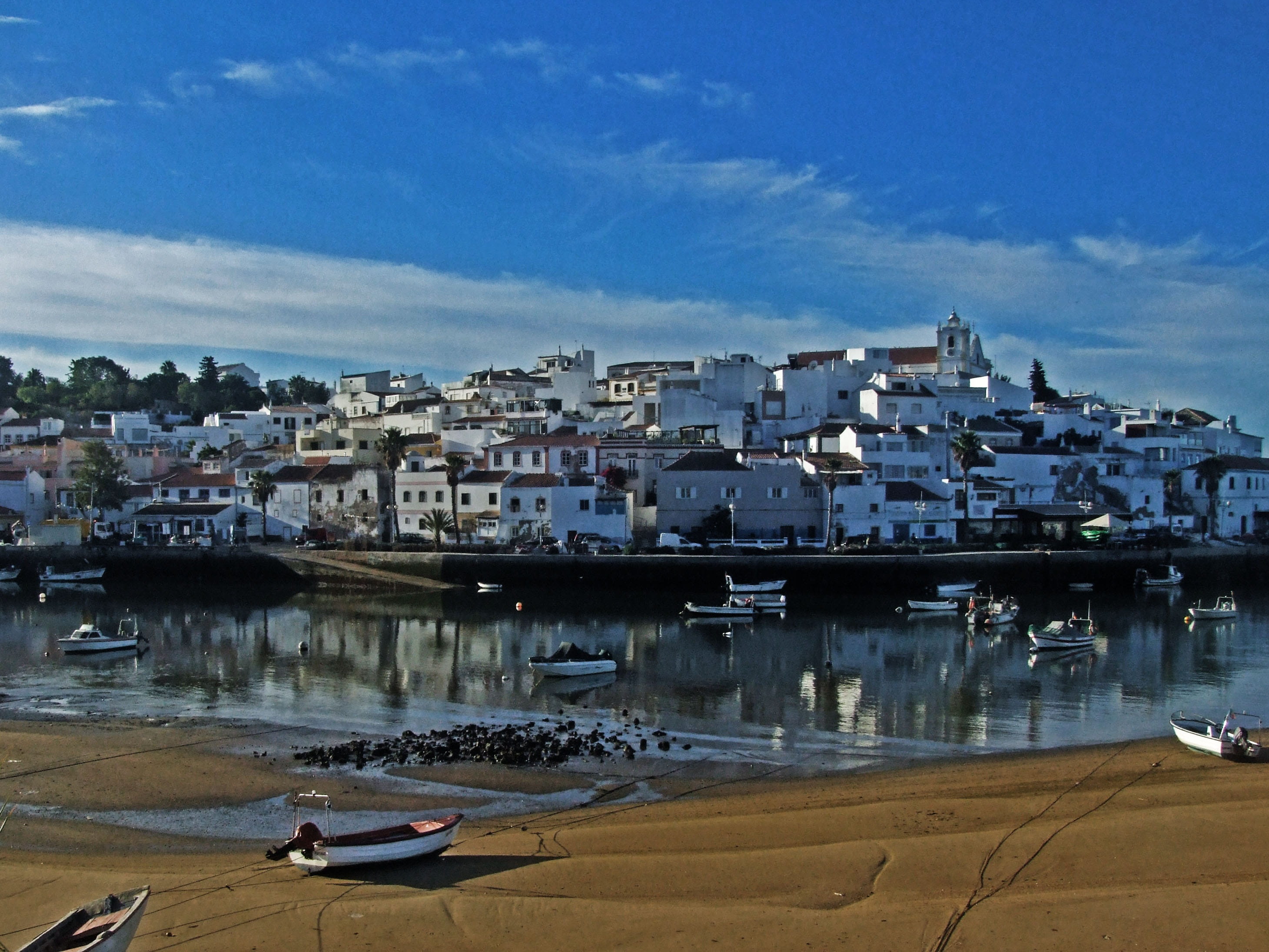 built structure, sky, portugal, moored, landmark, mode of transportation, travel Locations, yacht, outdoors, old, building exterior, casa, House, tourism, HD Wallpaper